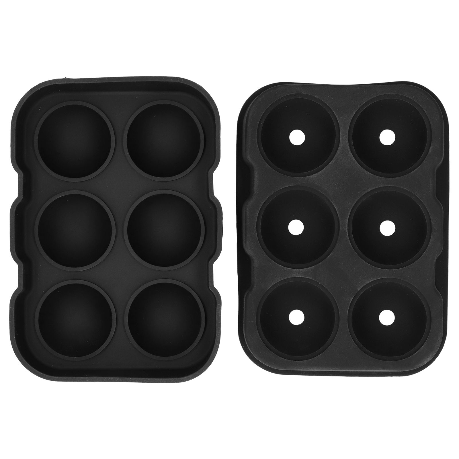 6 Cavity DIY Ice Cubes Mold Ice Ball Maker Mould Tray for Bar Party Cocktail — image 1