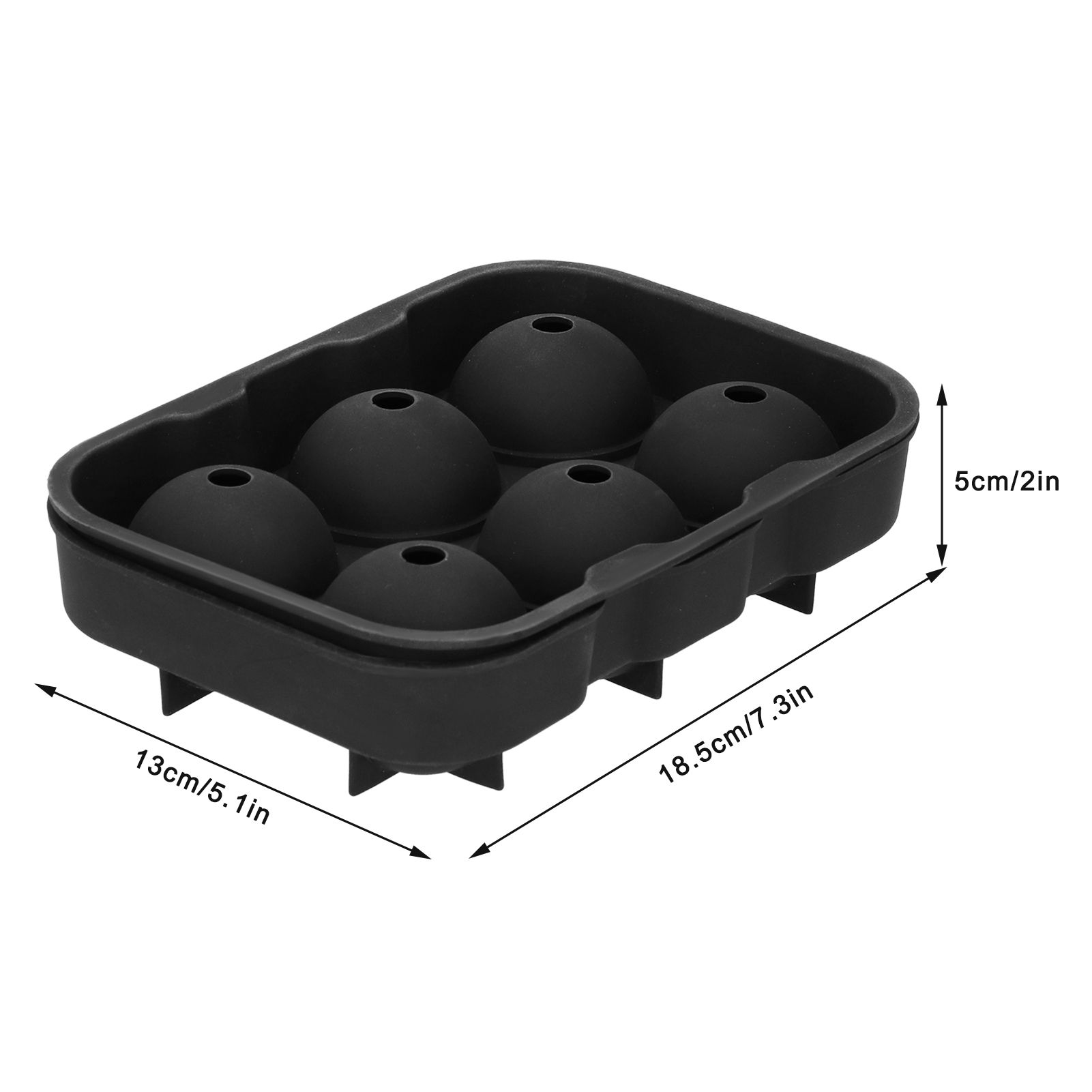 6 Cavity DIY Ice Cubes Mold Ice Ball Maker Mould Tray for Bar Party Cocktail view 14