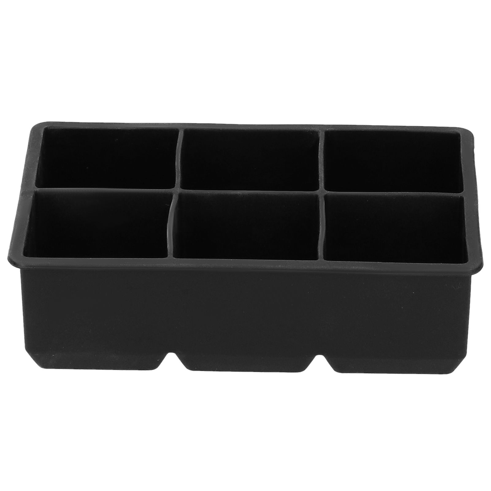 6-Grid Large Ice Cubes Maker Square Ice Cubes Tray Silicone Ice Mold Party Bar view 3