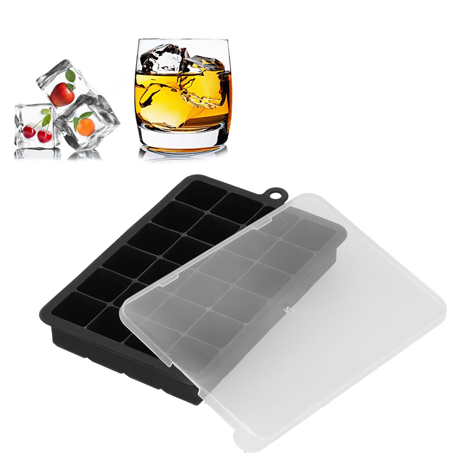 24 Grid Silicone Ice Cubes Maker Mold Square DIY Ice Maker Kitchen Bar view 9