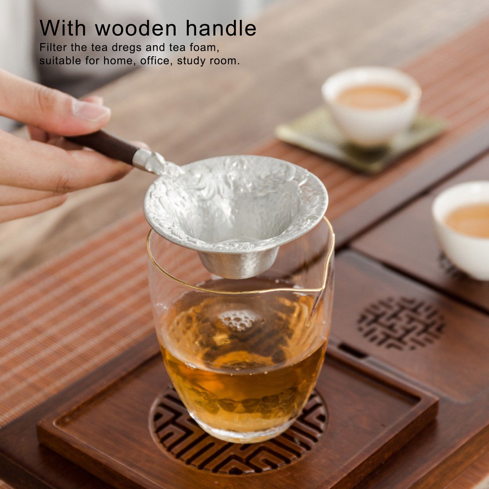 Tea Strainer Japanese Style Hand Made Tea Leaf Infuser Filter Tea Set view 13
