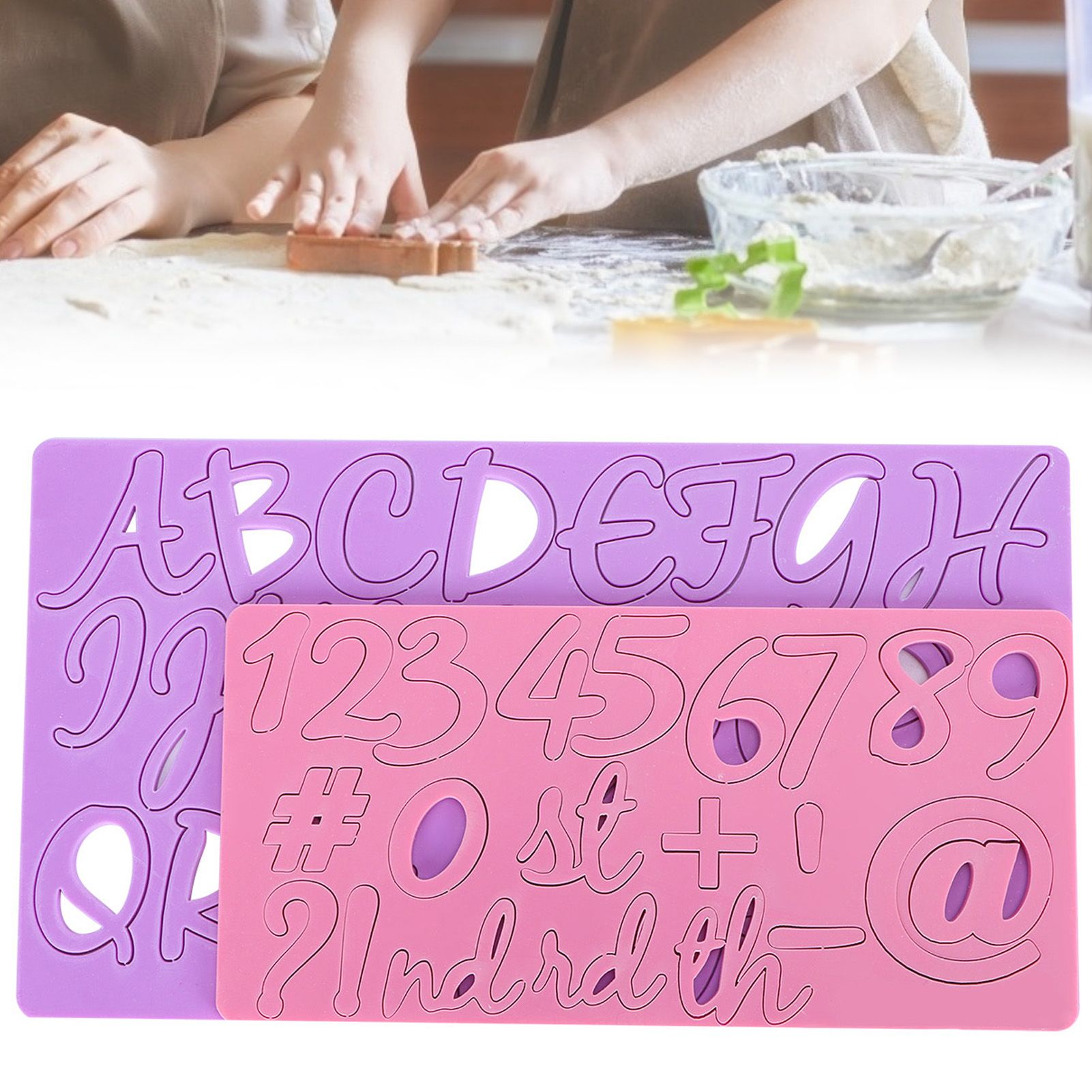 Cake Embossing Mold Alphabet Number Fondant Cake Embosser Decoration Baking Tool view 8