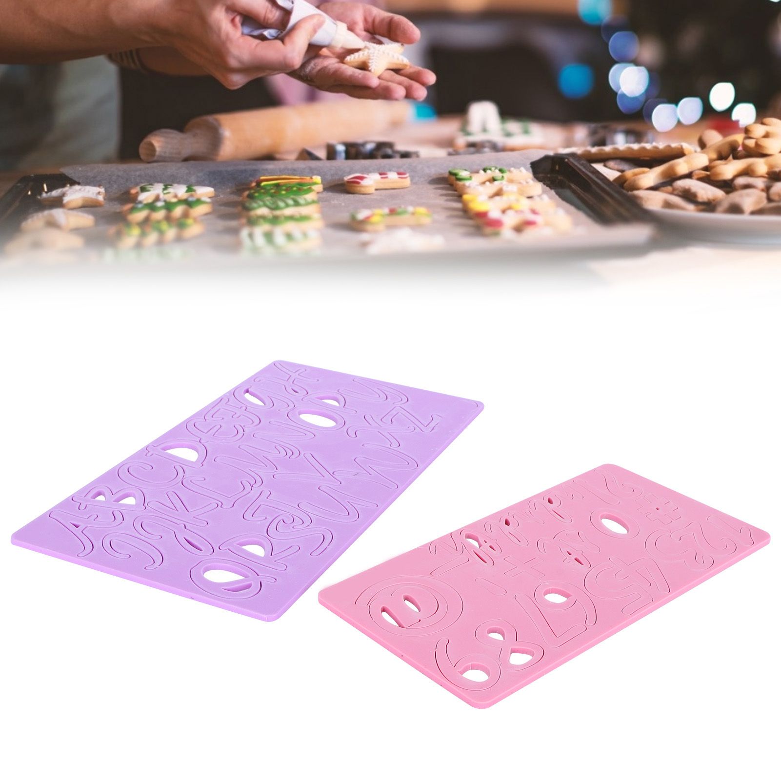 Cake Embossing Mold Alphabet Number Fondant Cake Embosser Decoration Baking Tool view 9
