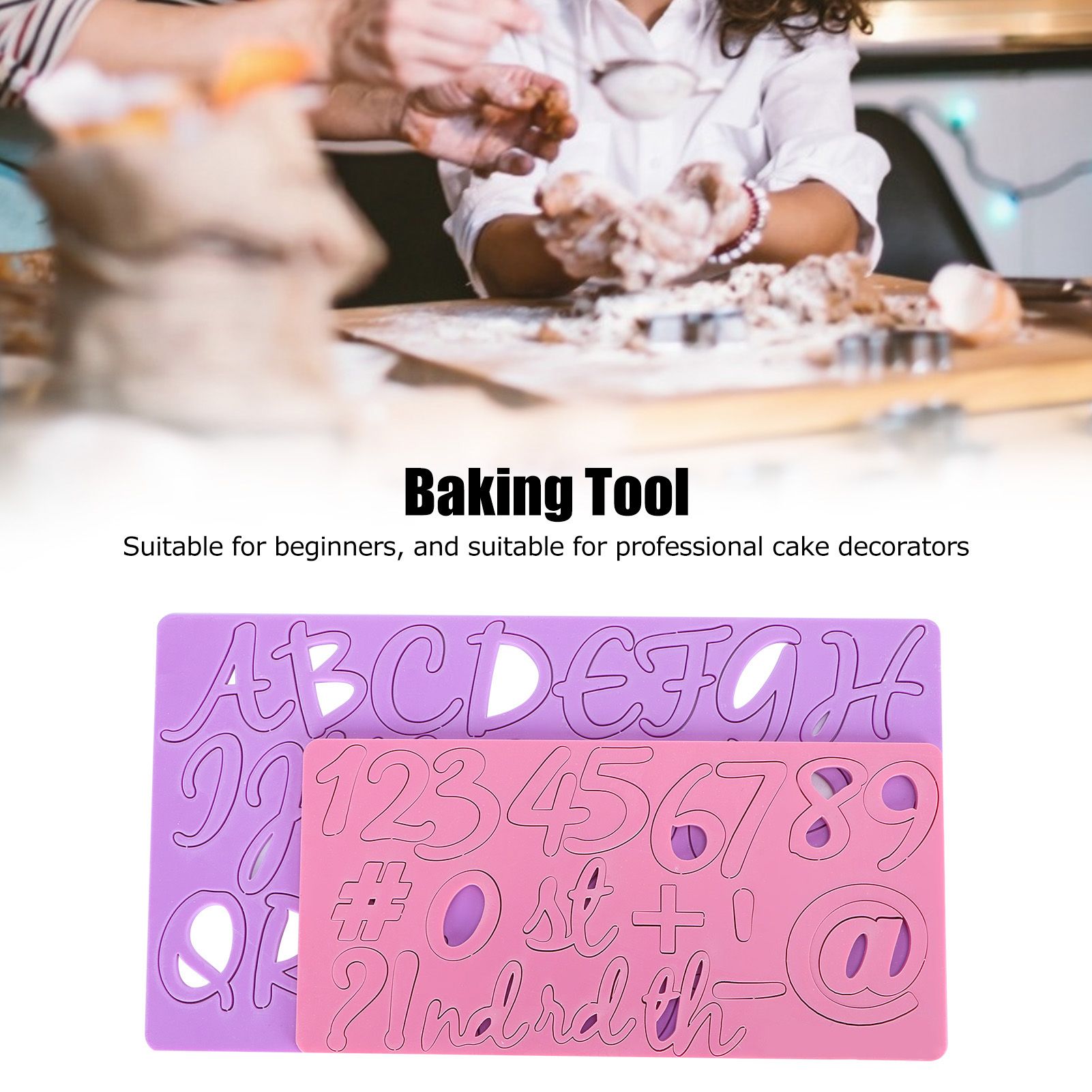 Cake Embossing Mold Alphabet Number Fondant Cake Embosser Decoration Baking Tool view 14
