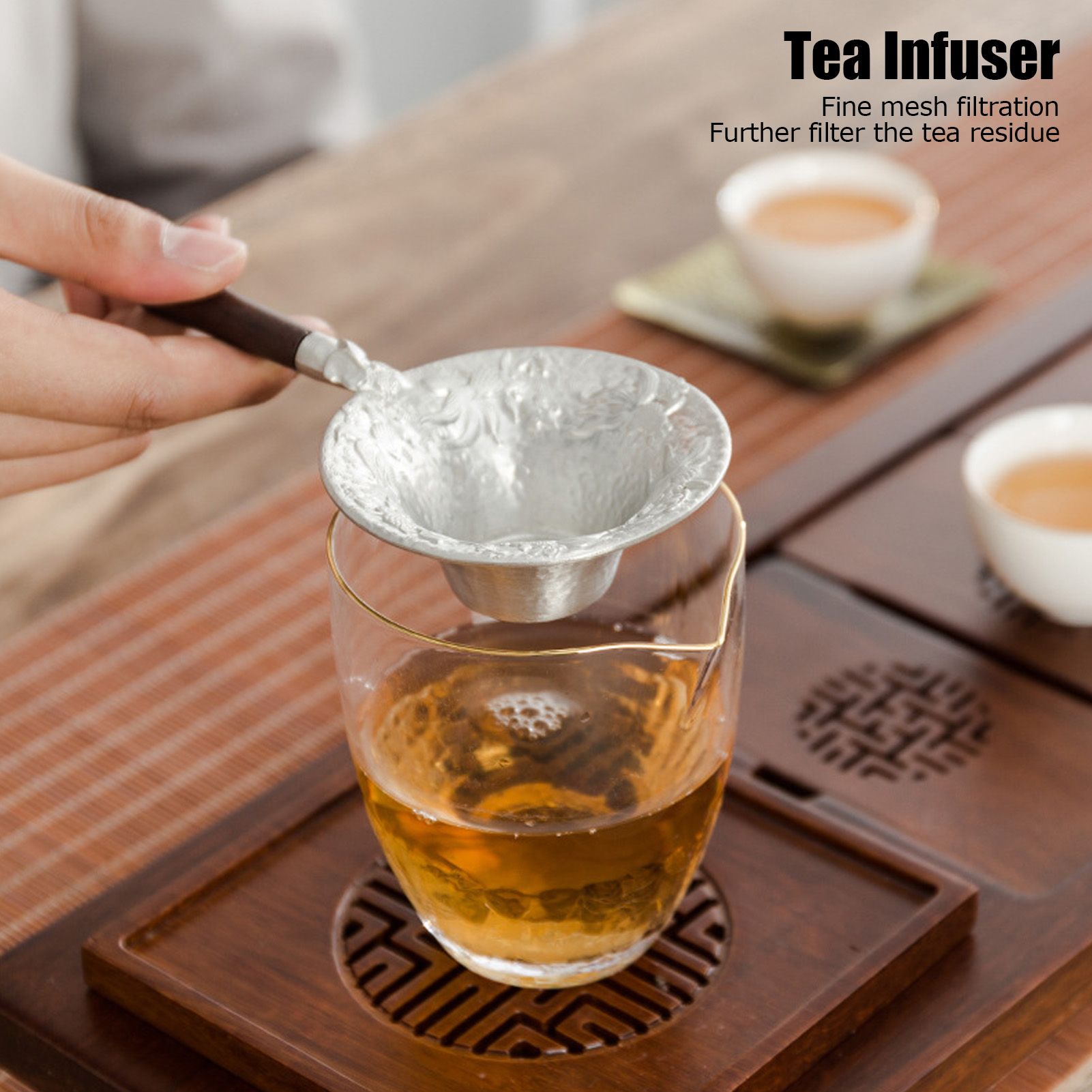 Tea Strainer Innovative Tea Leaf Infuser Filter Brewing Device for Home Office view 13