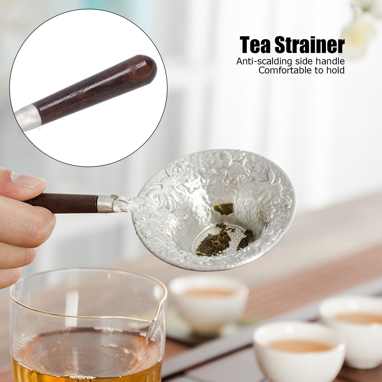 Tea Strainer Innovative Tea Leaf Infuser Filter Brewing Device for Home Office view 14