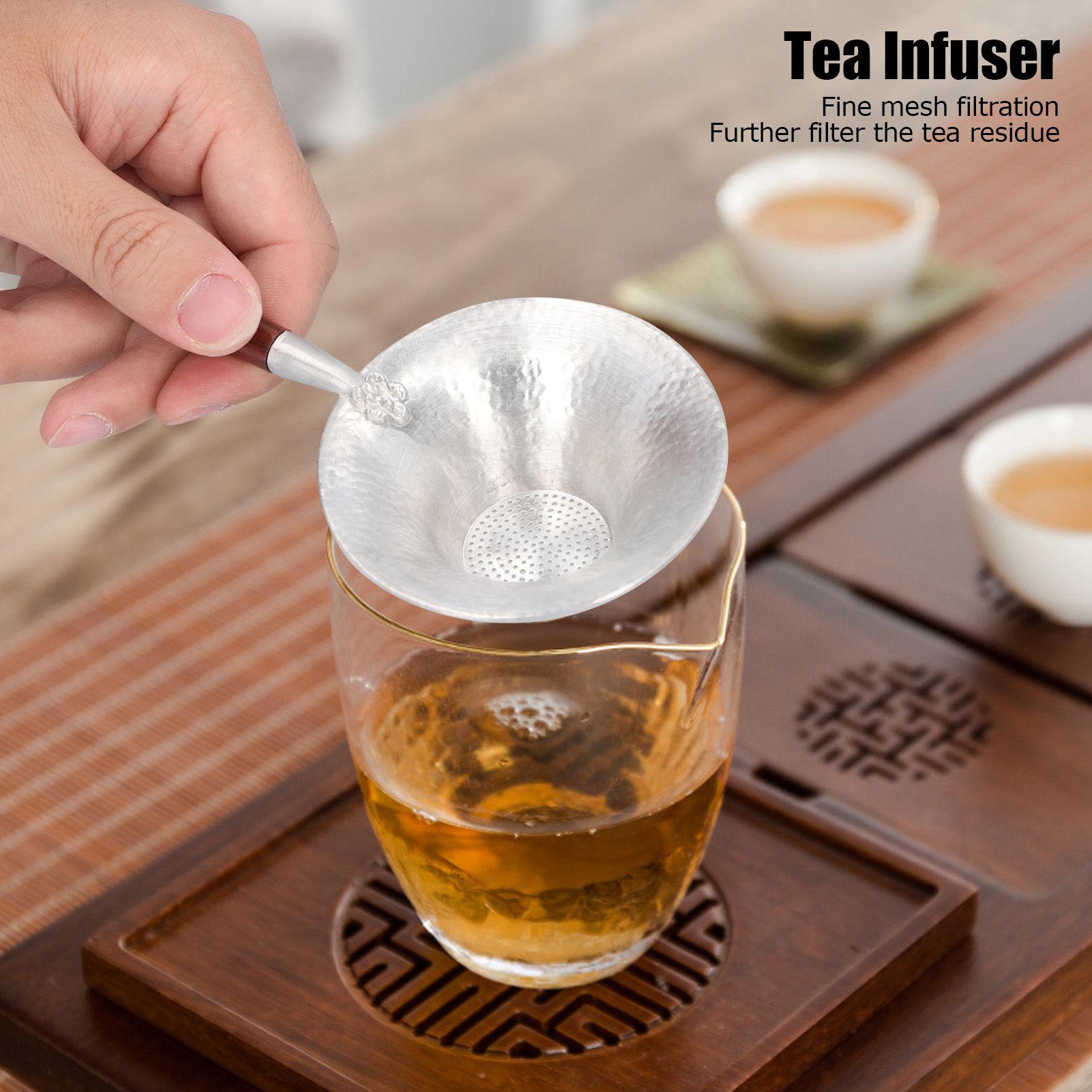 Tea Strainer Innovative Tea Leaf Infuser Filter Brewing Device for Home Office view 13