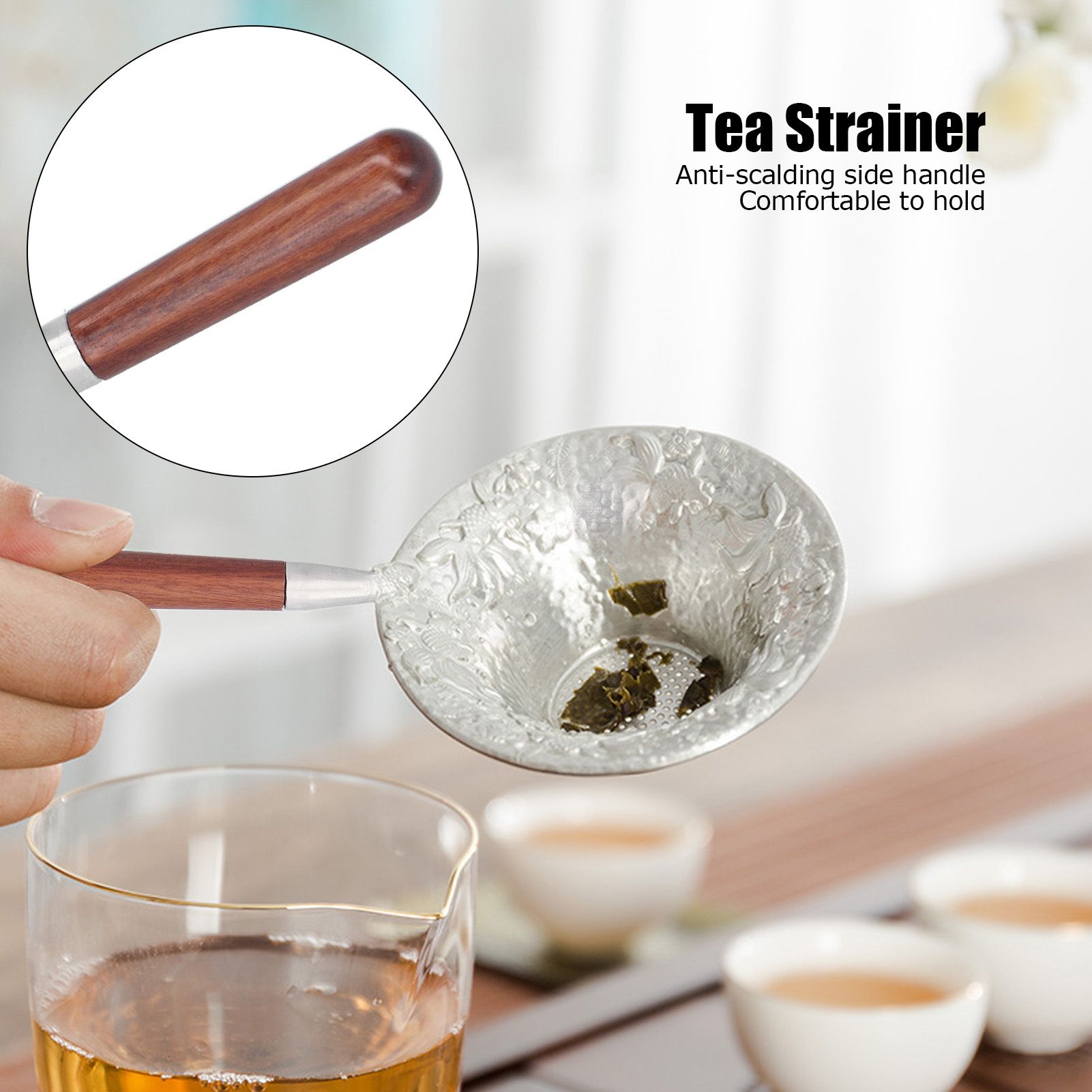 Tea Strainer Innovative Tea Leaf Infuser Filter Brewing Device for Home Office view 14
