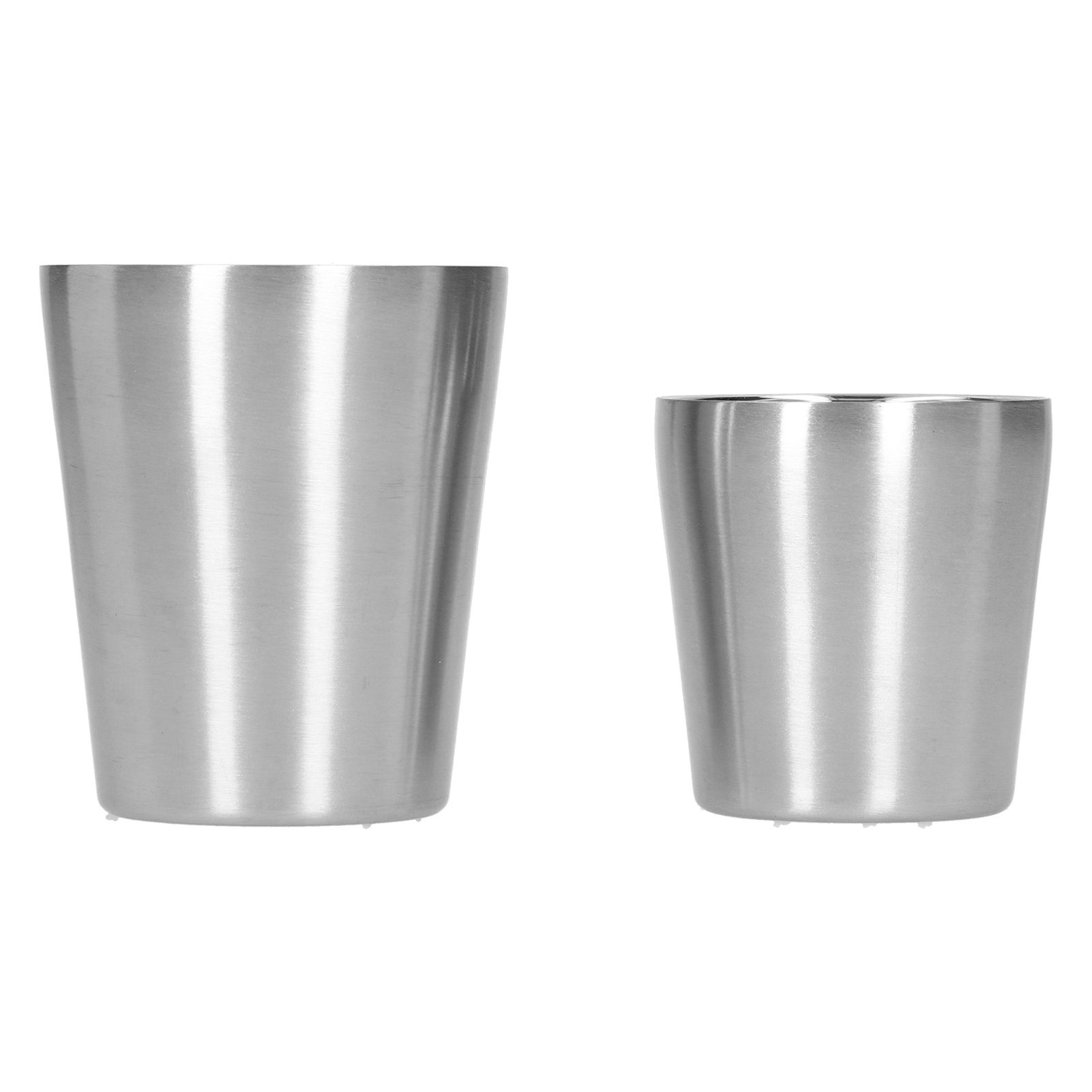 2pcs 304 Stainless Steel Mugs Double Wall Beer Wine Cups Coffee Mug (180ml 300ml) view 3