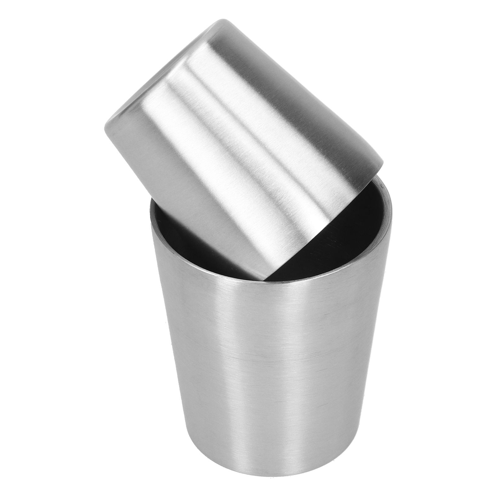2pcs 304 Stainless Steel Mugs Double Wall Beer Wine Cups Coffee Mug (180ml 300ml) view 7