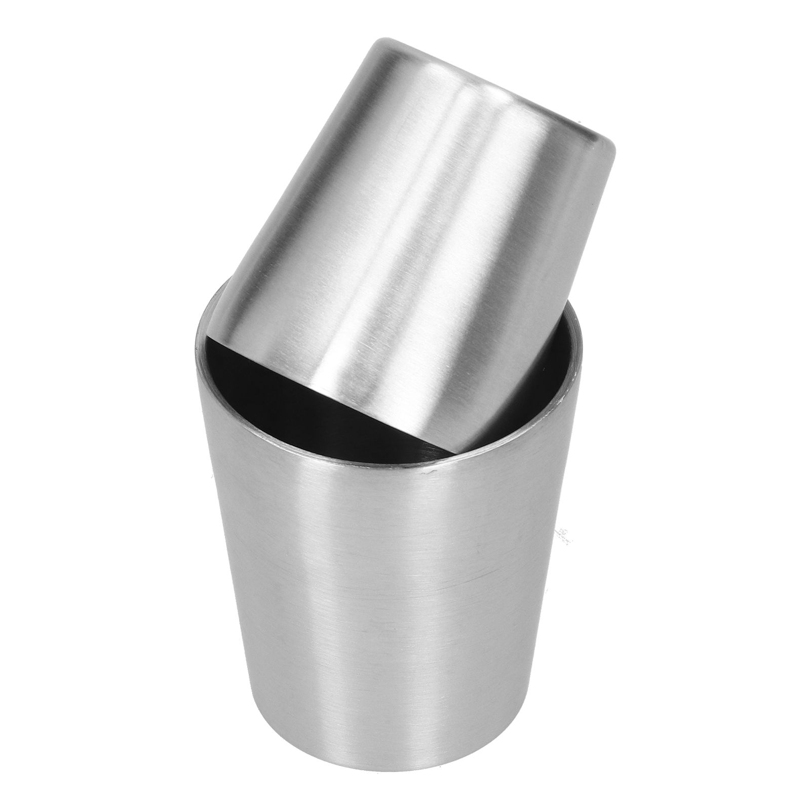 2pcs 304 Stainless Steel Mugs Double Wall Beer Wine Cups Coffee Mug (180ml 300ml) view 8