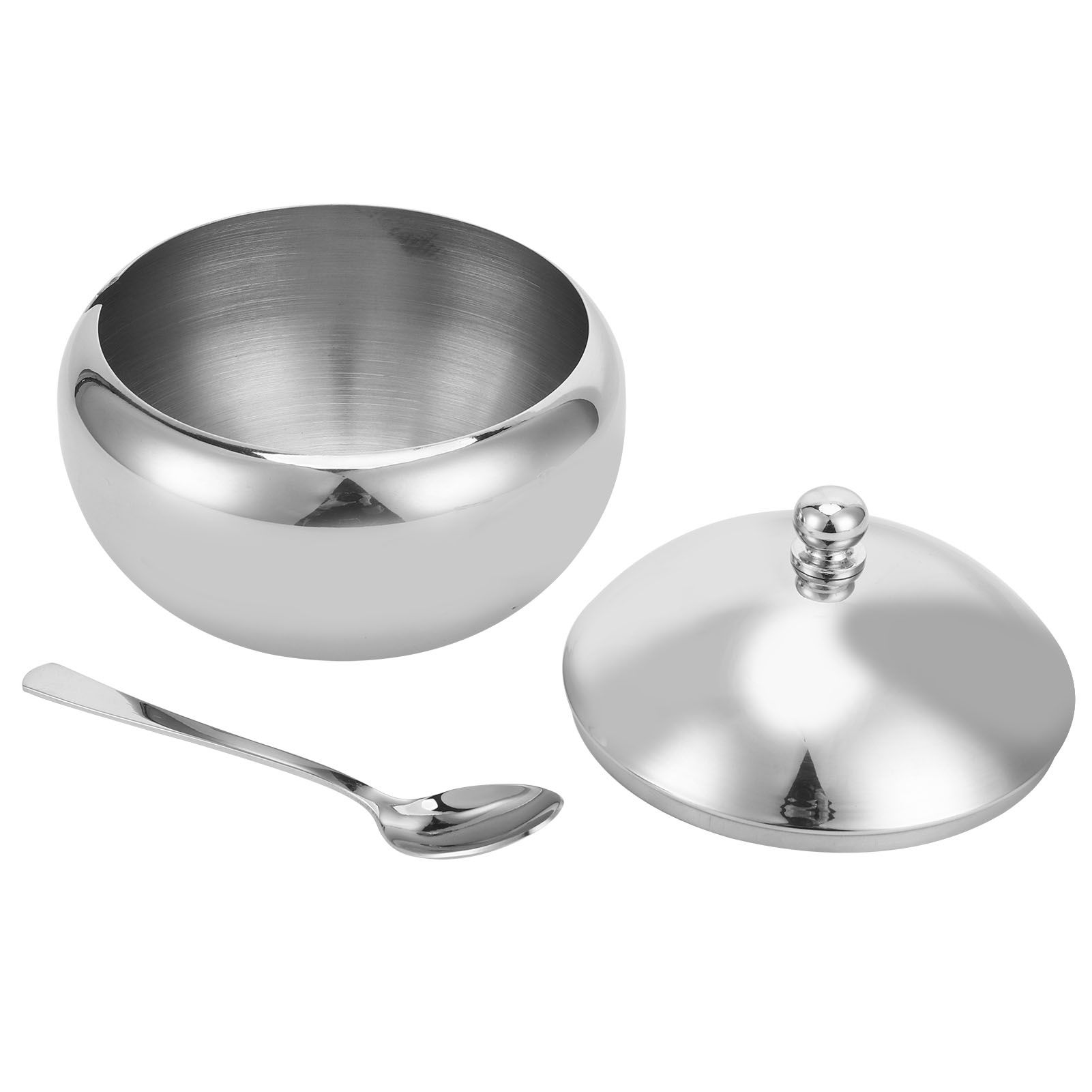 Seasoning Box 304 Stainless Steel Sugar Salt Bowl Container Household Supplies view 5