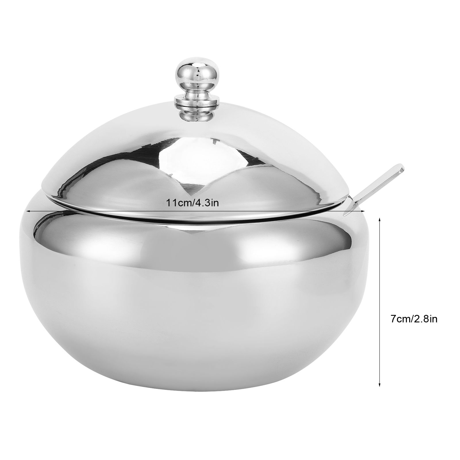 Seasoning Box 304 Stainless Steel Sugar Salt Bowl Container Household Supplies view 13