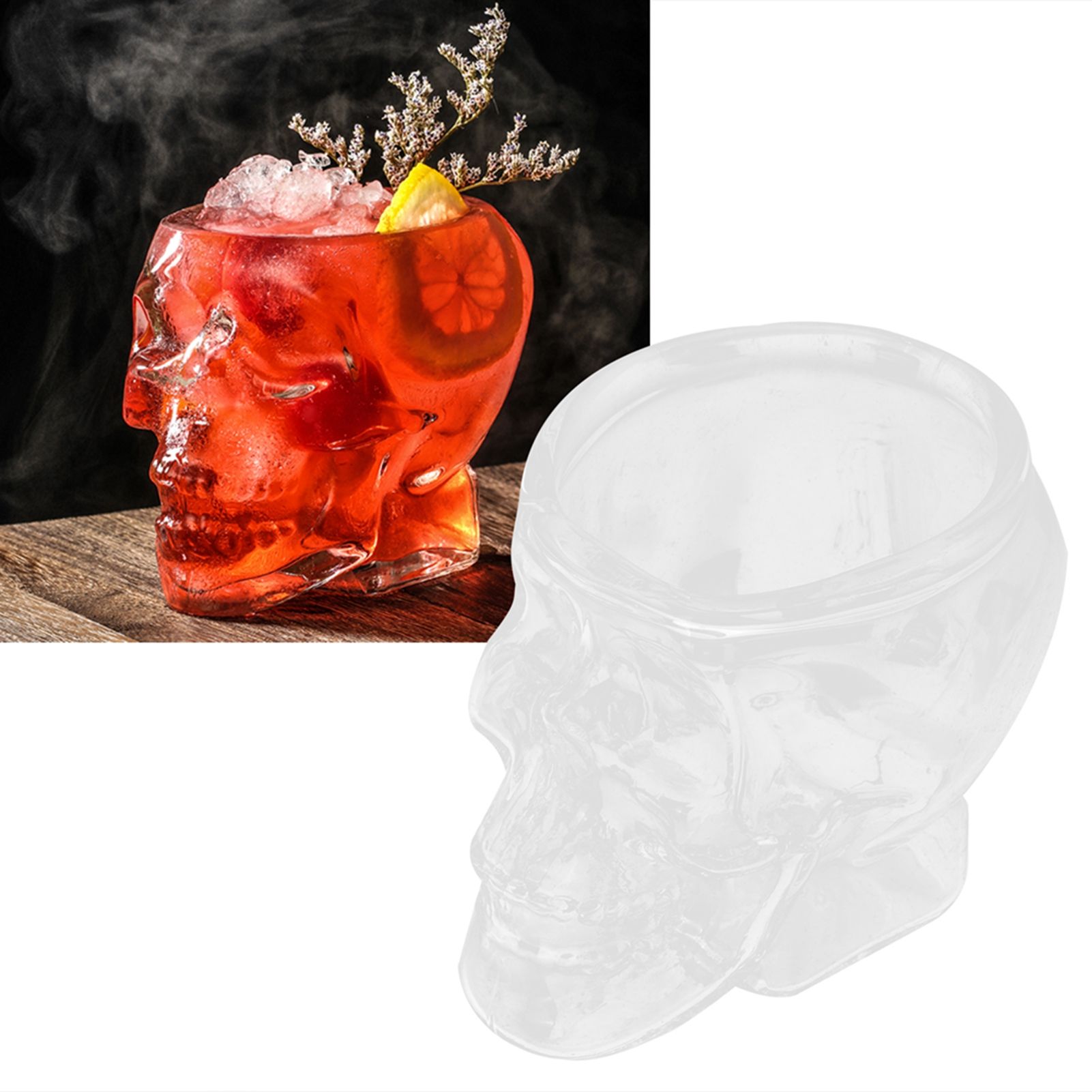 Glass Cup Innovative Transparent SkullHead Cup Glass Ware Drinkware for Wine view 10