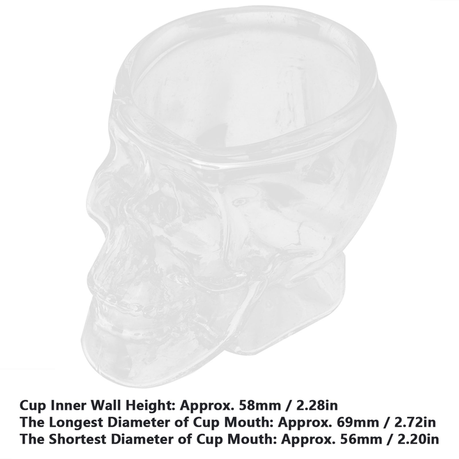 Glass Cup Innovative Transparent SkullHead Cup Glass Ware Drinkware for Wine view 14