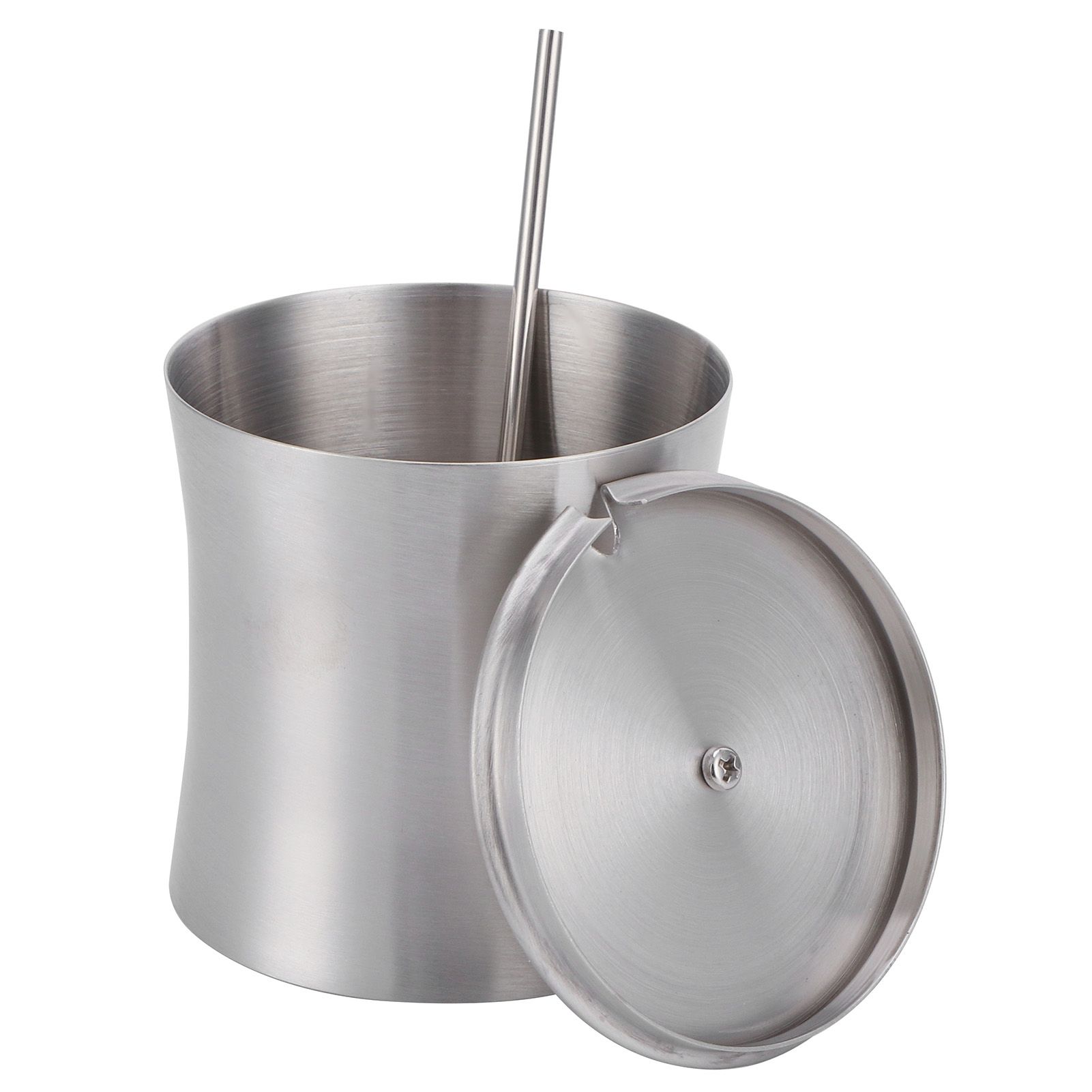 Stainless Steel Seasoning Pot Can Spice Condiment Bottle Pot Jar with Cover Spoon view 4