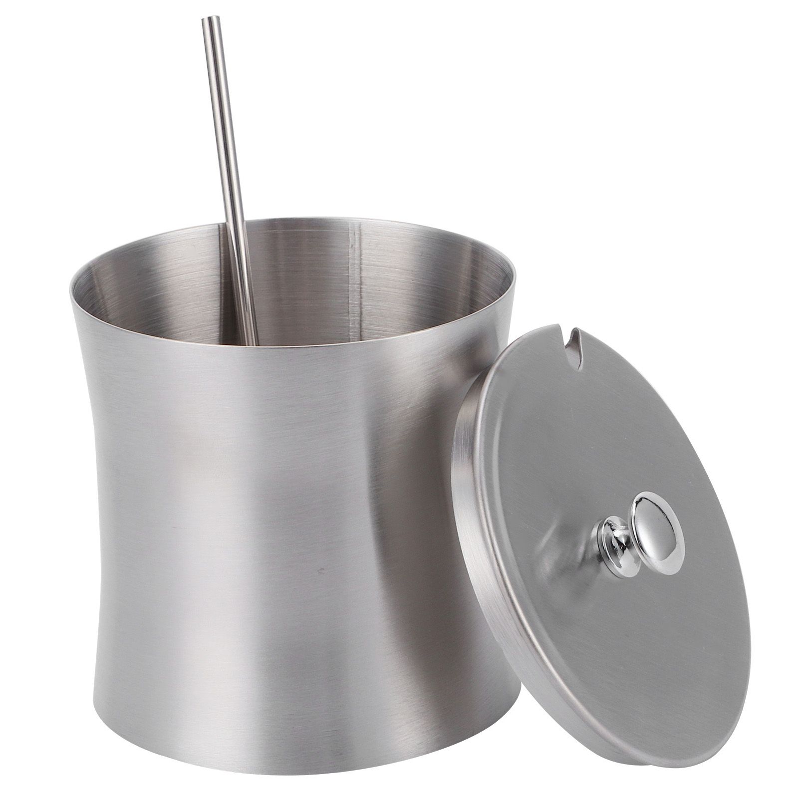 Stainless Steel Seasoning Pot Can Spice Condiment Bottle Pot Jar with Cover Spoon view 7