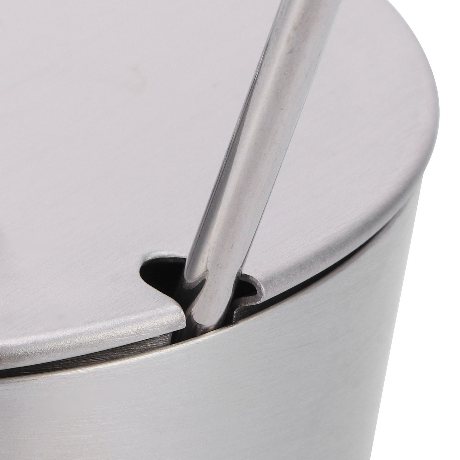 Stainless Steel Seasoning Pot Can Spice Condiment Bottle Pot Jar with Cover Spoon view 12