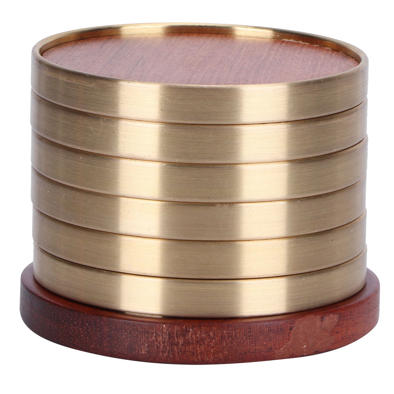 Wooden Tea Cup Mat Insulation Desktop Cup Pad Set with Base Tray Tea Ceremony