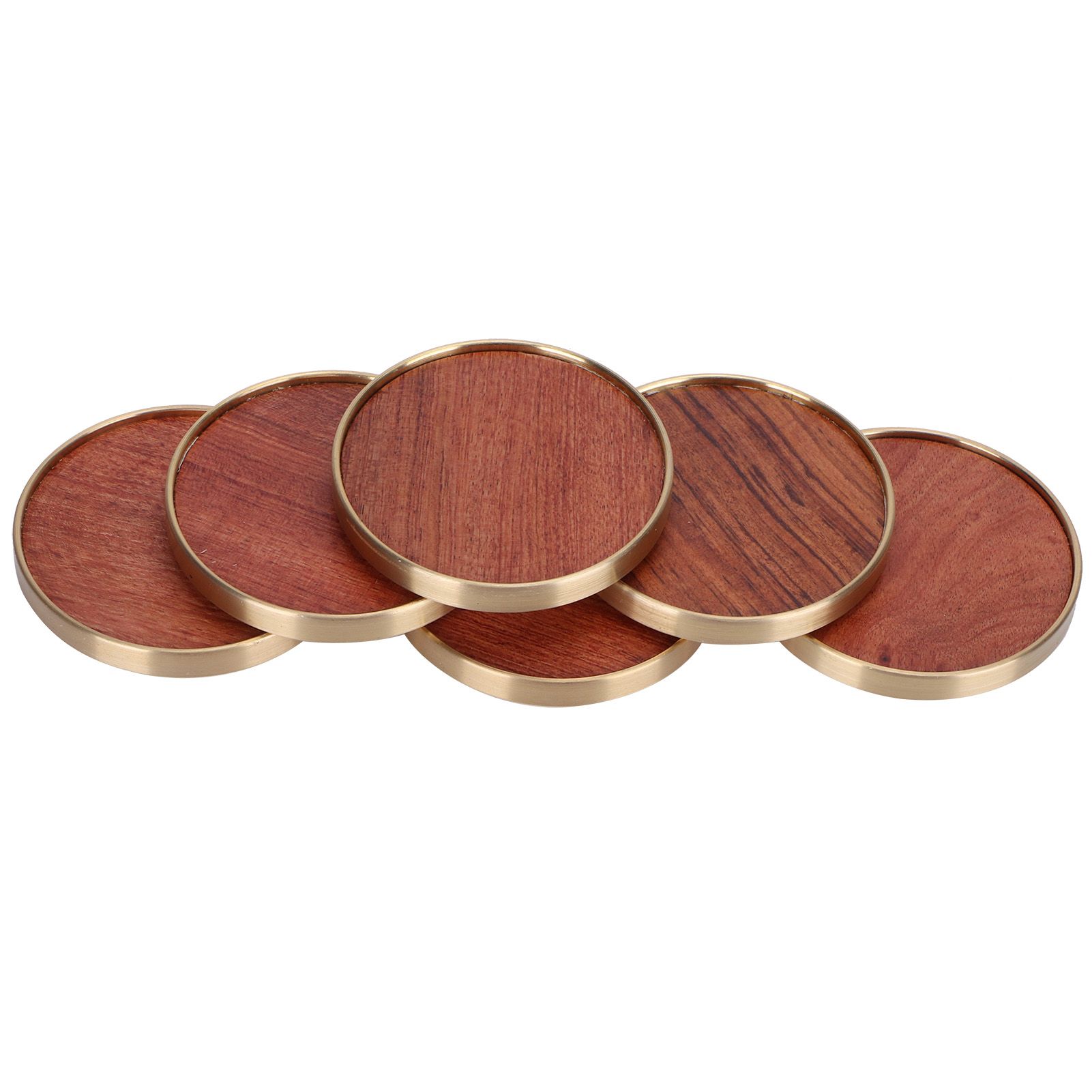 Wooden Tea Cup Mat Insulation Desktop Cup Pad Set with Base Tray Tea Ceremony view 3