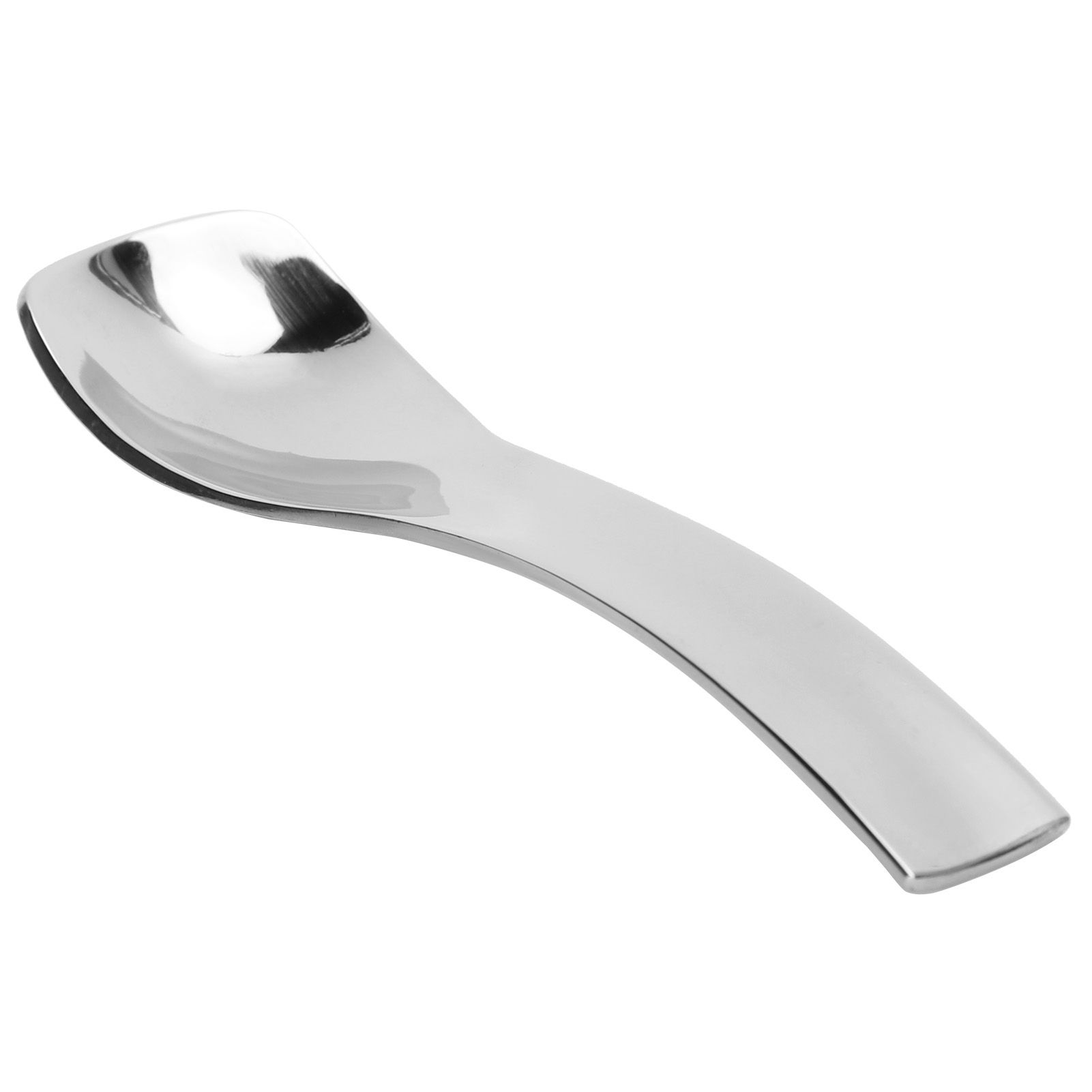 Stainless Steel Spoon Teaspoon Ice Cream Scoop Home Restaurant Polishing view 2