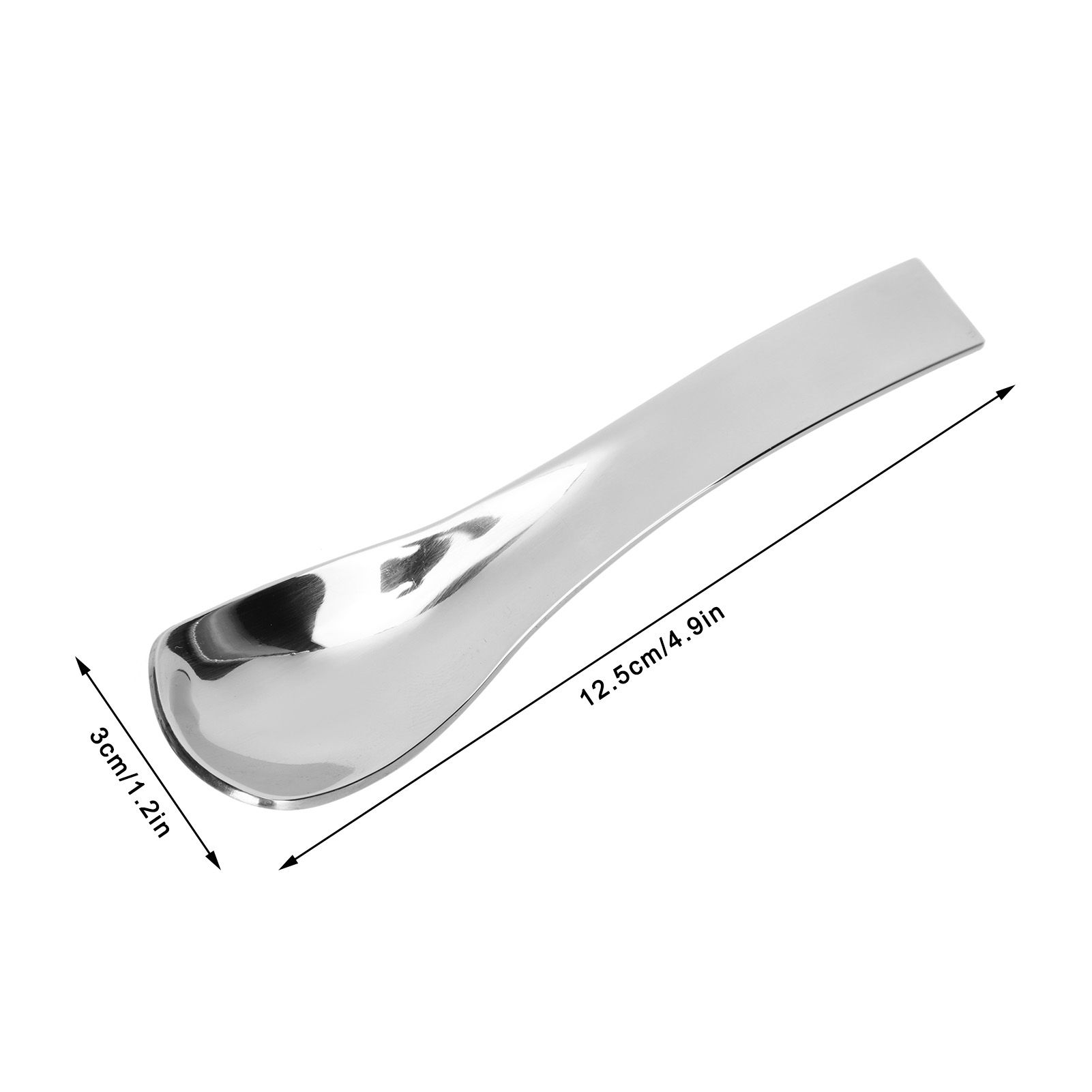 Stainless Steel Spoon Teaspoon Ice Cream Scoop Home Restaurant Polishing view 14