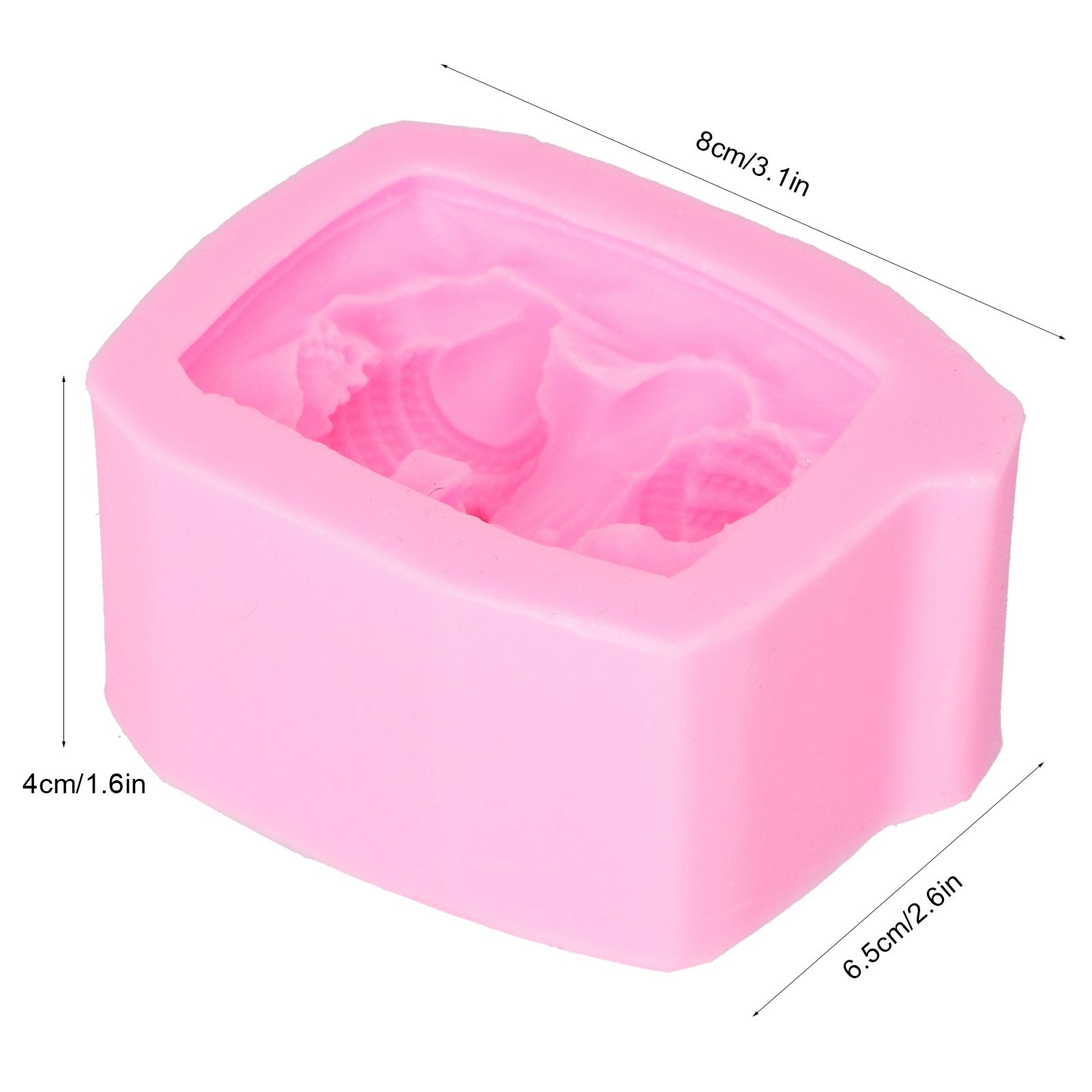 Sleeping Baby Shape Mold Silicone Soap Mold for Fondant Cake Decorating Baking view 13