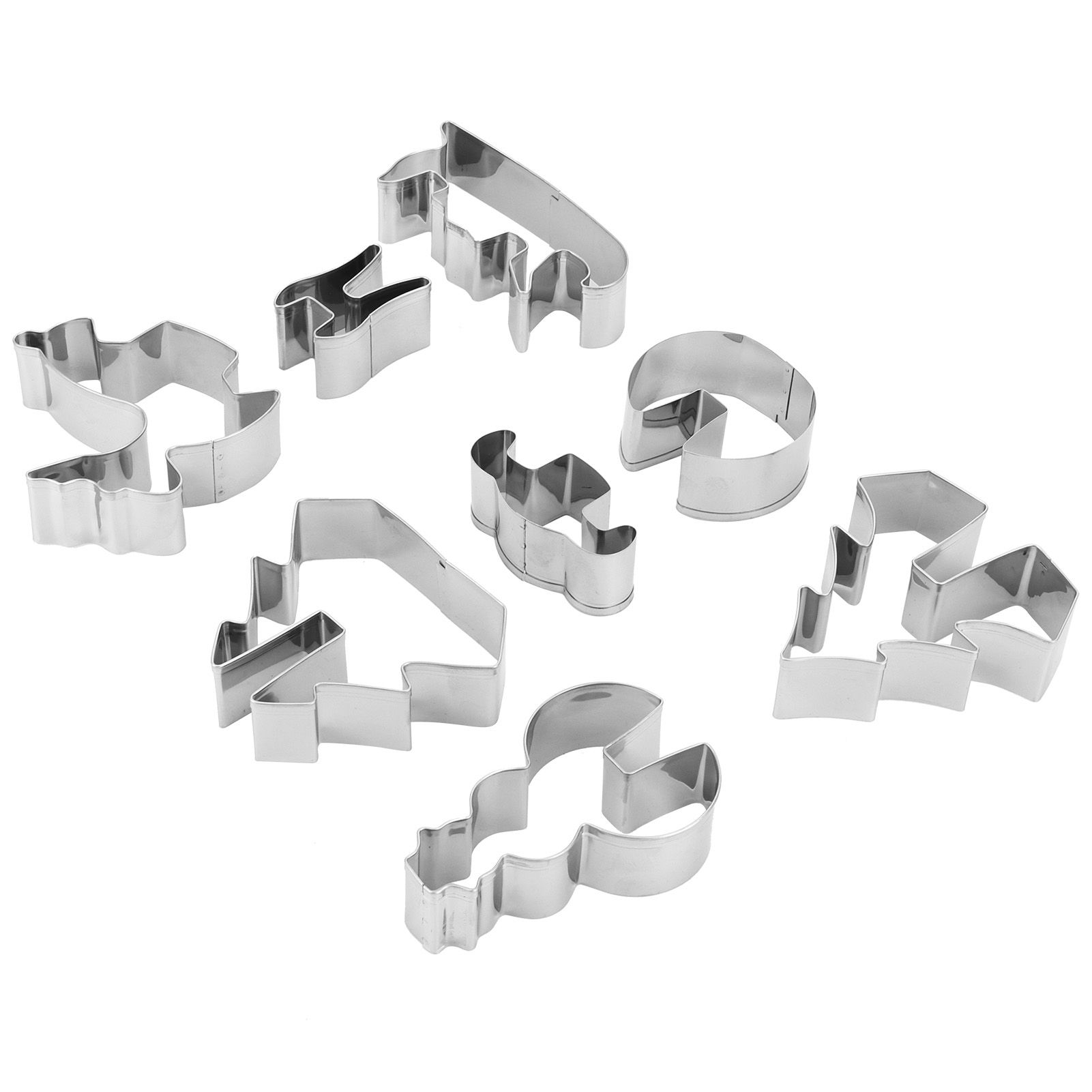 8Pcs Cookies Cutter Set Large Size Christmas Biscuits Mold Cutting Tool Baking view 2