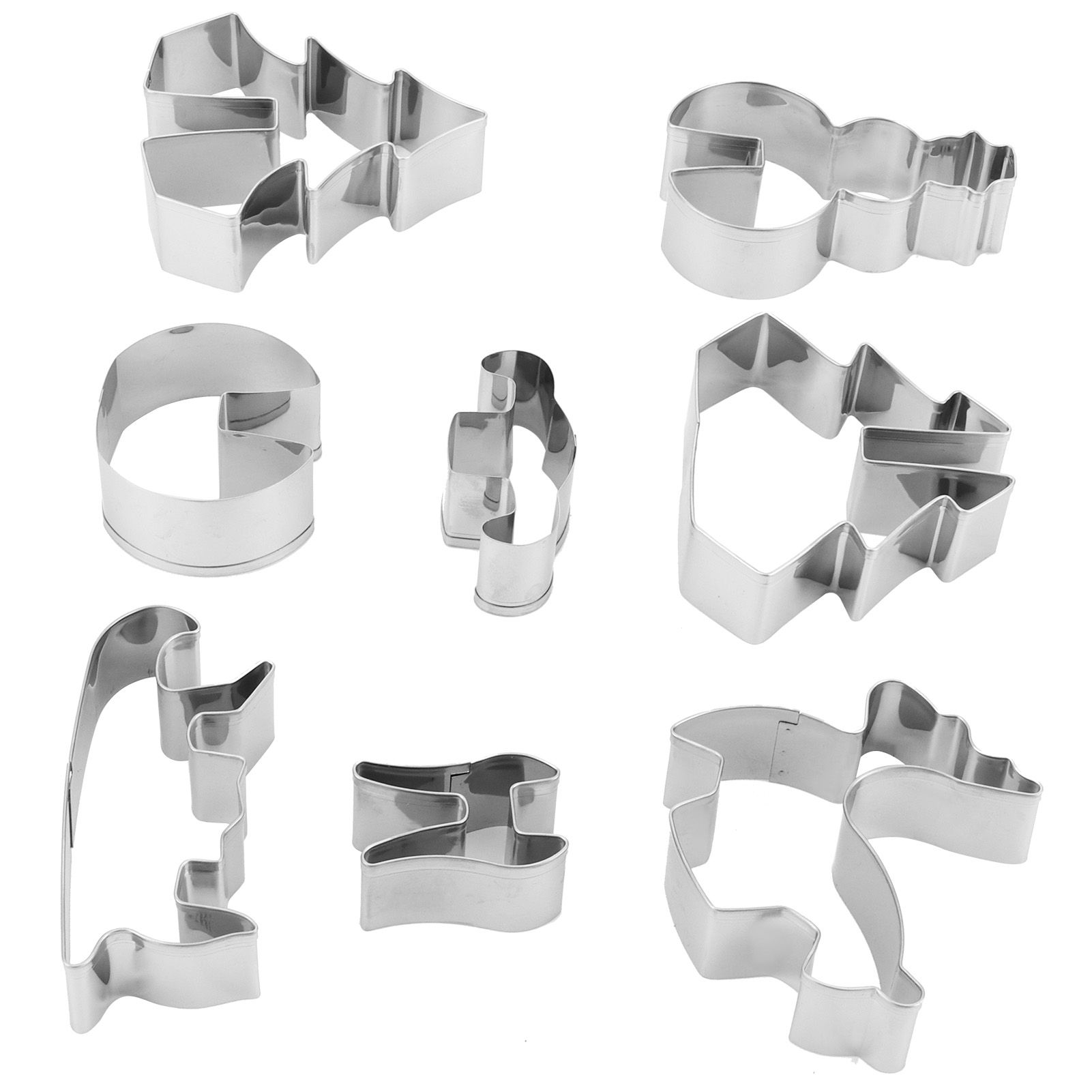 8Pcs Cookies Cutter Set Large Size Christmas Biscuits Mold Cutting Tool Baking view 3