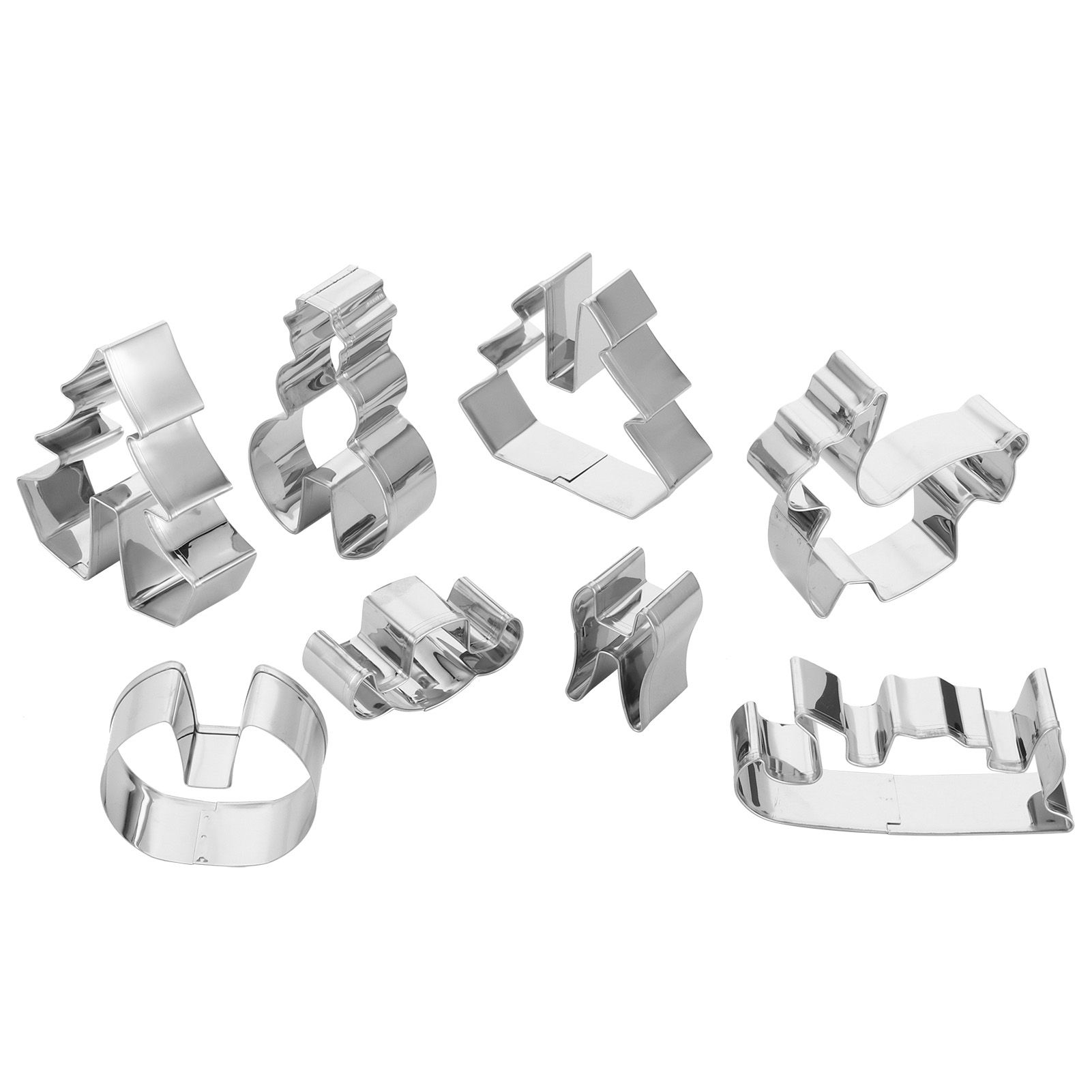 8Pcs Cookies Cutter Set Large Size Christmas Biscuits Mold Cutting Tool Baking view 4