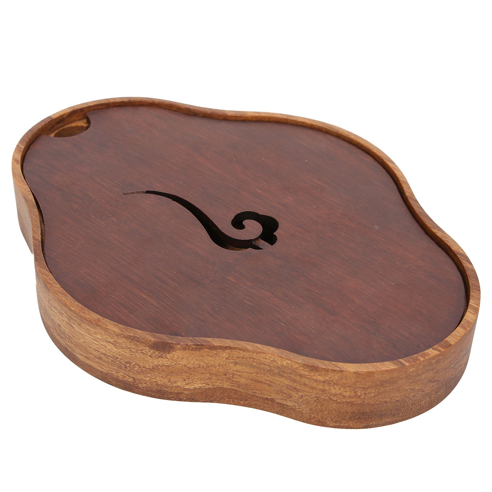 Bamboo Tea Tray Chinese Style Teaboard Serving Tray Box for Kungfu Tea Set view 3