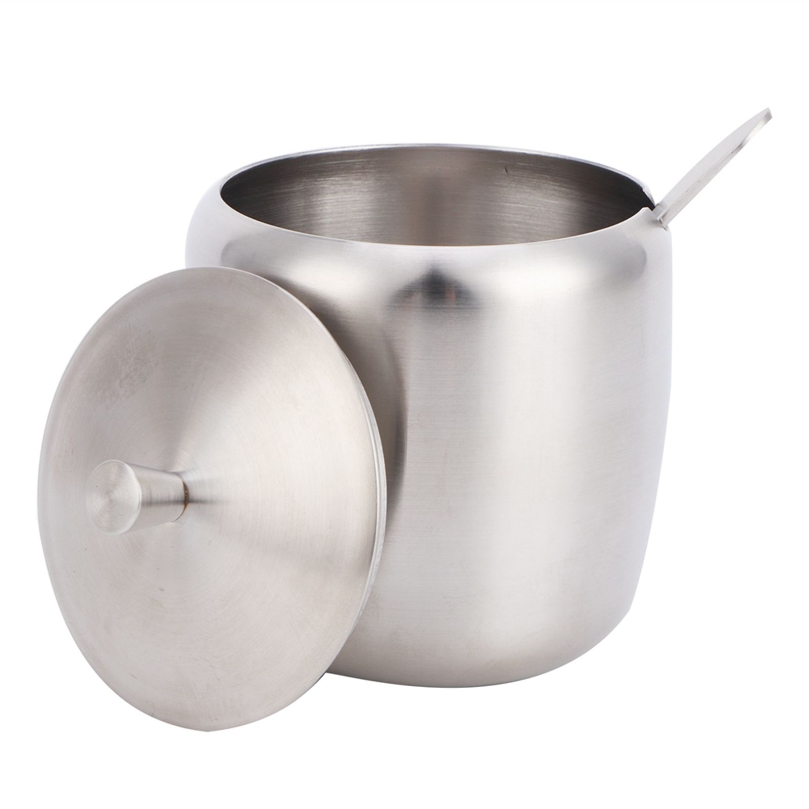 304 Stainless Steel Condiment Pot Spice Container Salt Sugar Box Storage Spice view 12