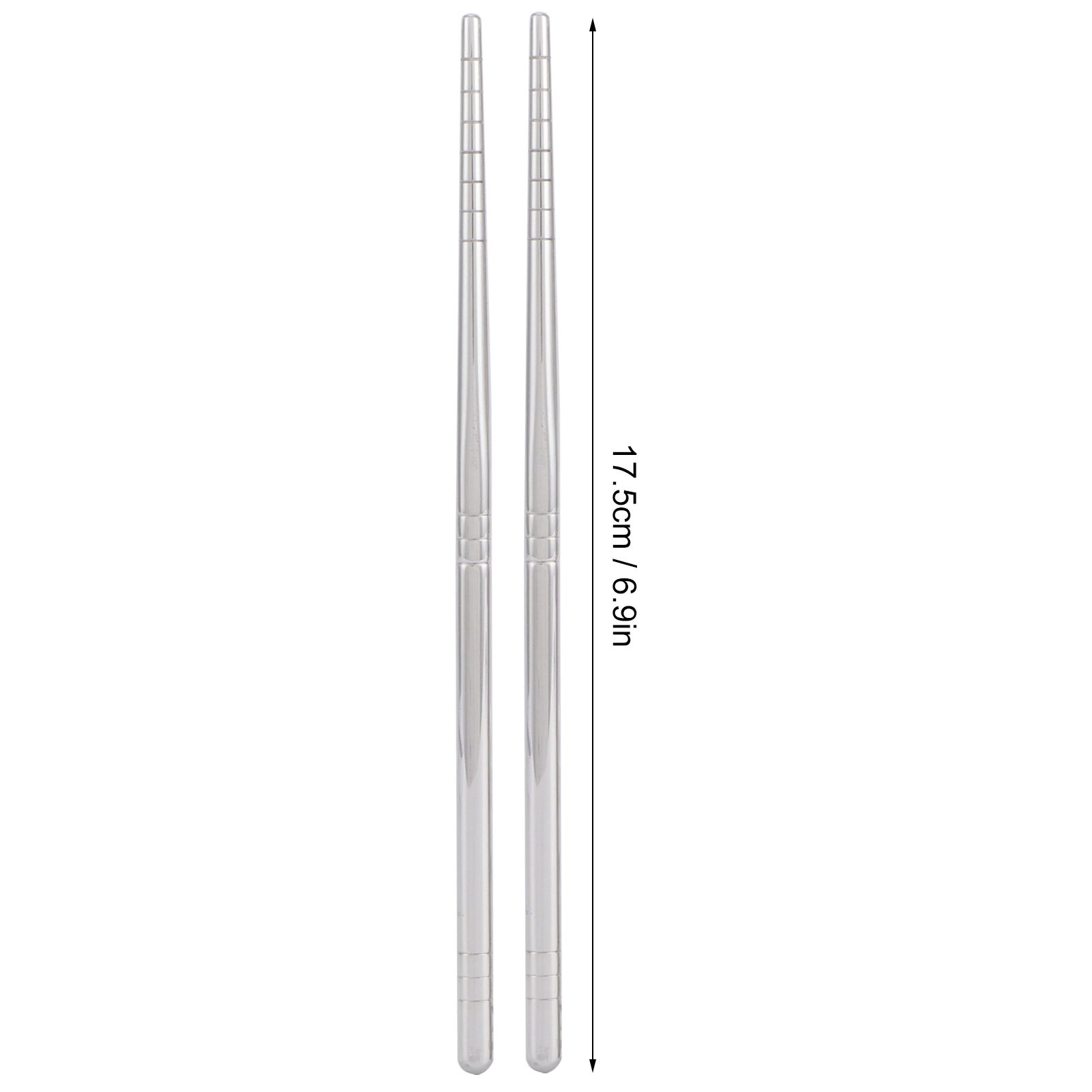 1 Pair Chopsticks 304 Stainless Steel Chopsticks Tableware Cutlery Kitchen view 13