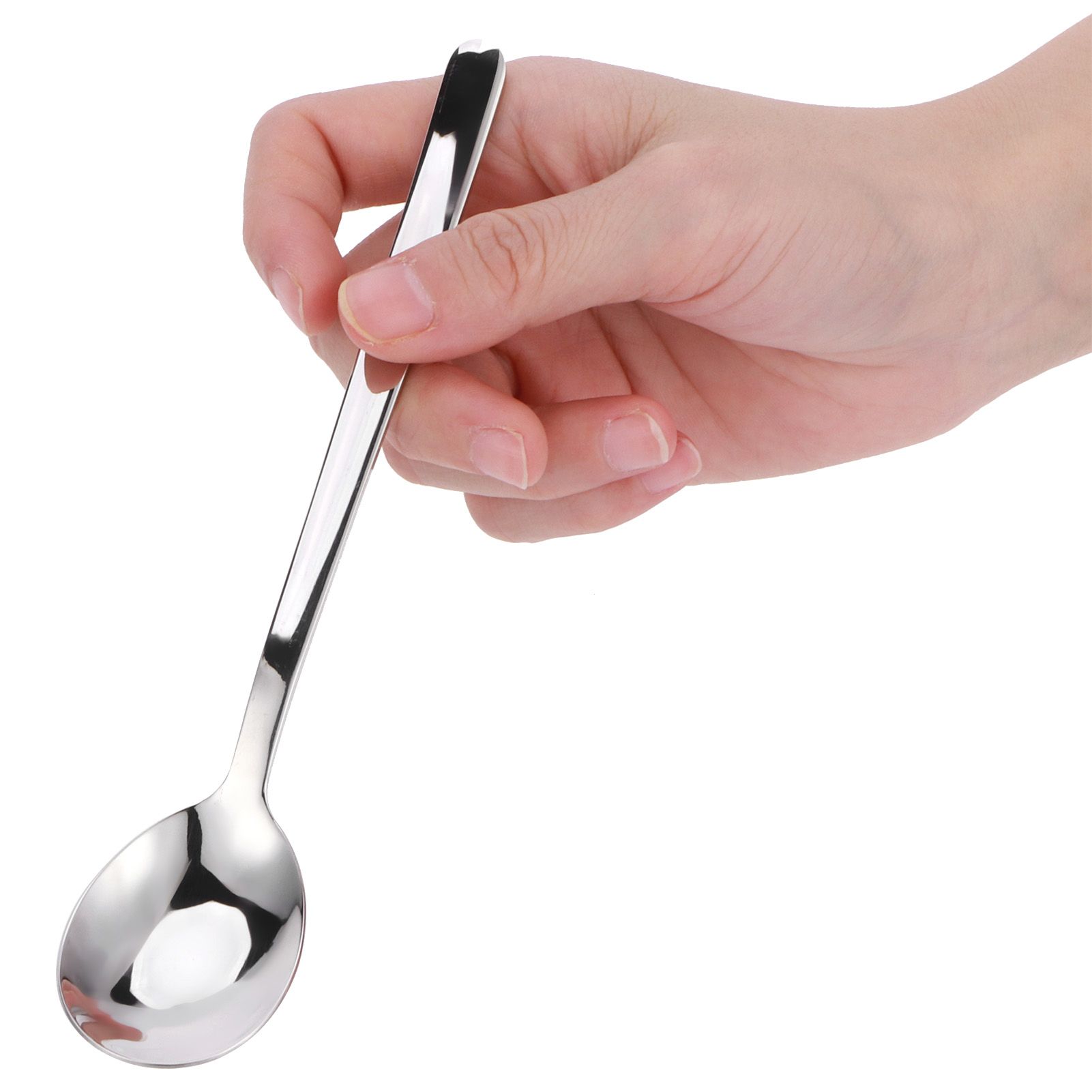 Food Spoon Portable 304 Stainless Steel Spoon Tableware Cutlery for Home view 8