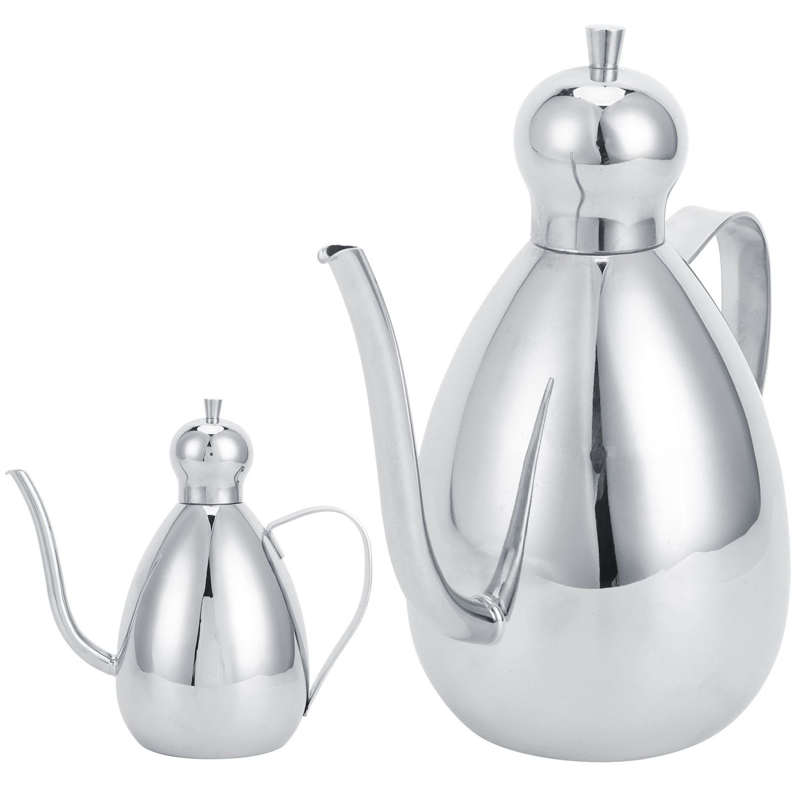 1L Oil Dispenser 304 Stainless Steel Oil Bottle Vinegar Pot Home Kitchen view 7