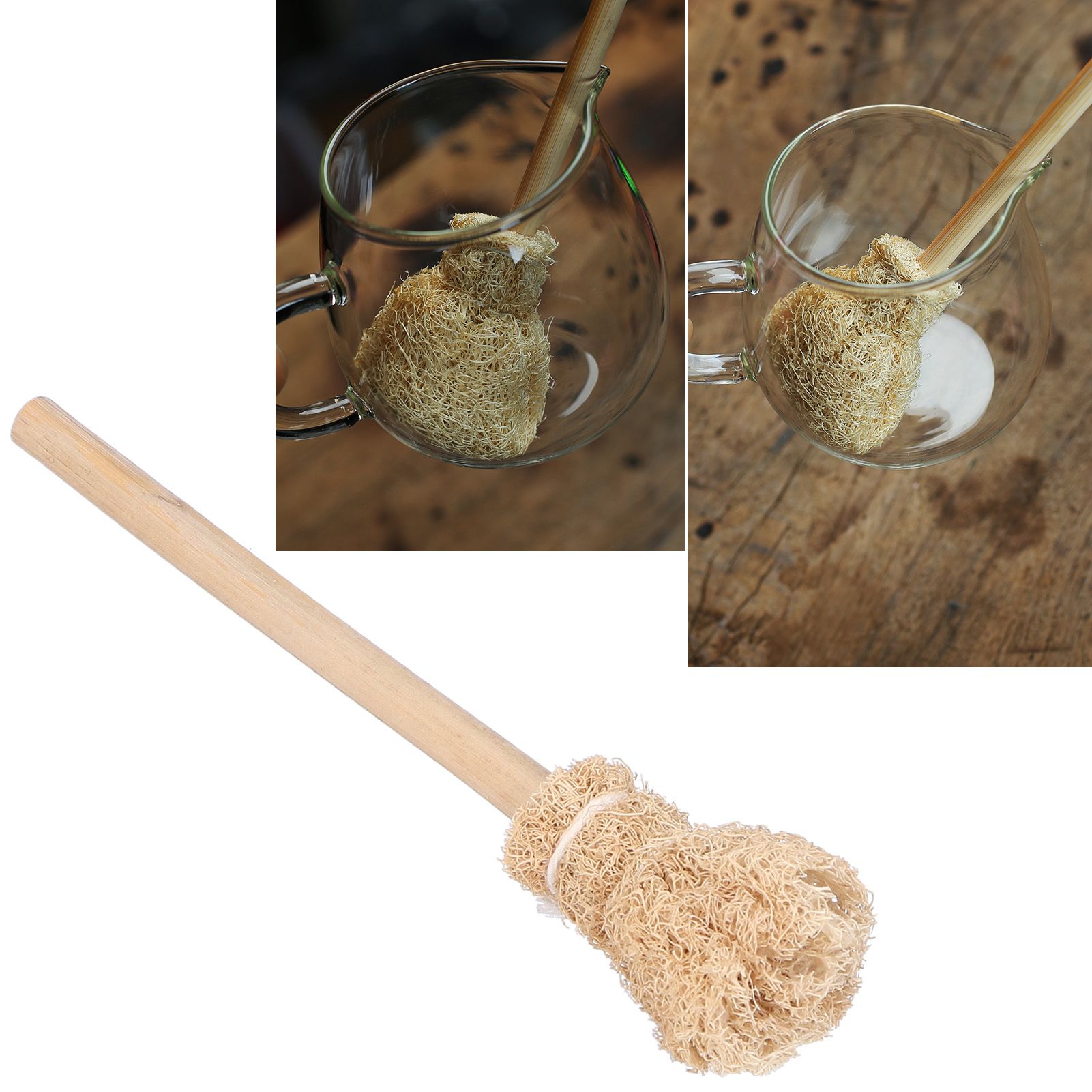 Natural Loofah Brush Water Cup Teacup Teapot Cleaning Brush Tea Ceremony view 9