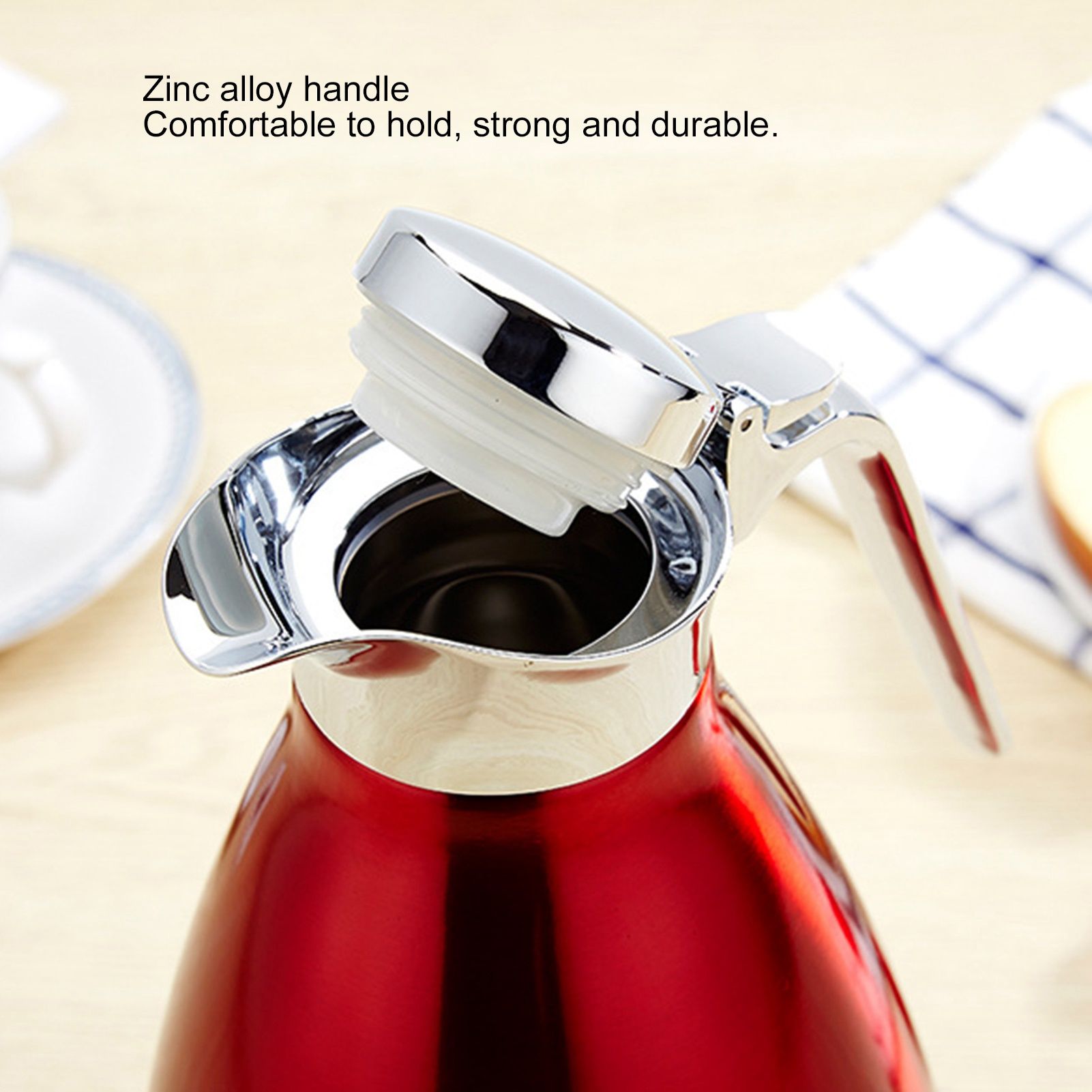 2L Vacuum Jug Bottle Stainless Steel Thermal Kettle Tea Pot Household Double view 15