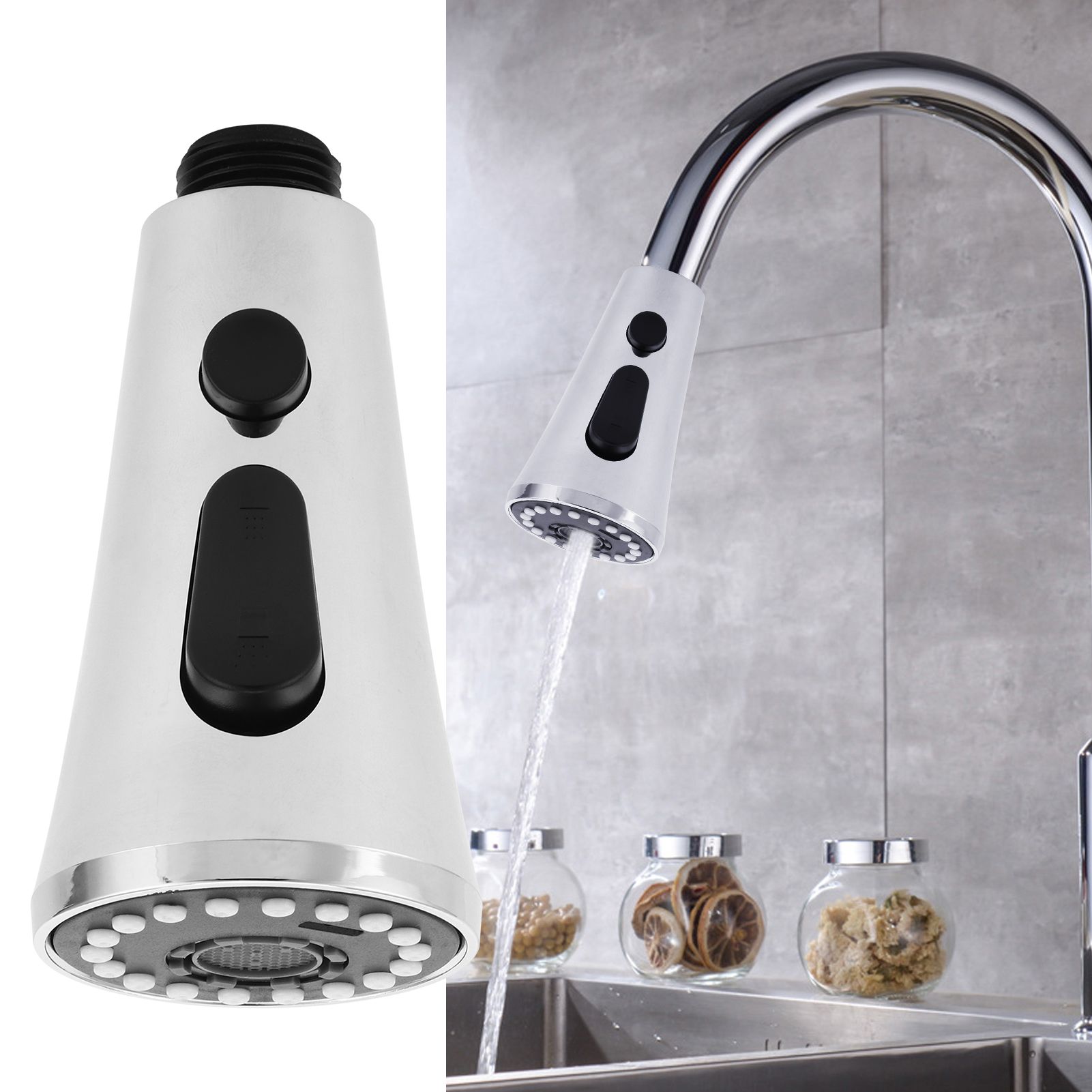 G1/2 Faucet Sprayer Head with 3 Functions Kitchen Basin Pull Down Sprayer view 9