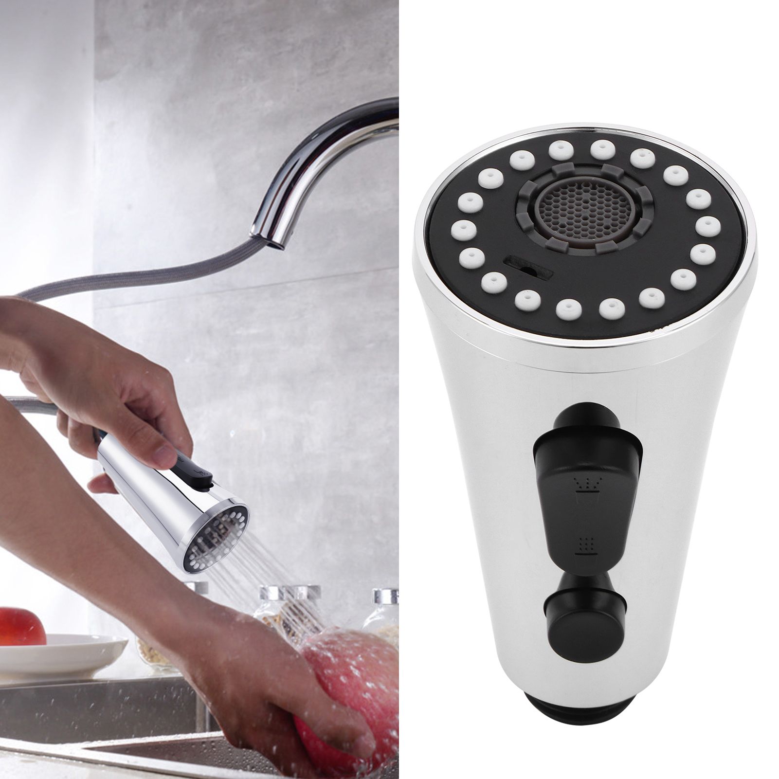 G1/2 Faucet Sprayer Head with 3 Functions Kitchen Basin Pull Down Sprayer view 10