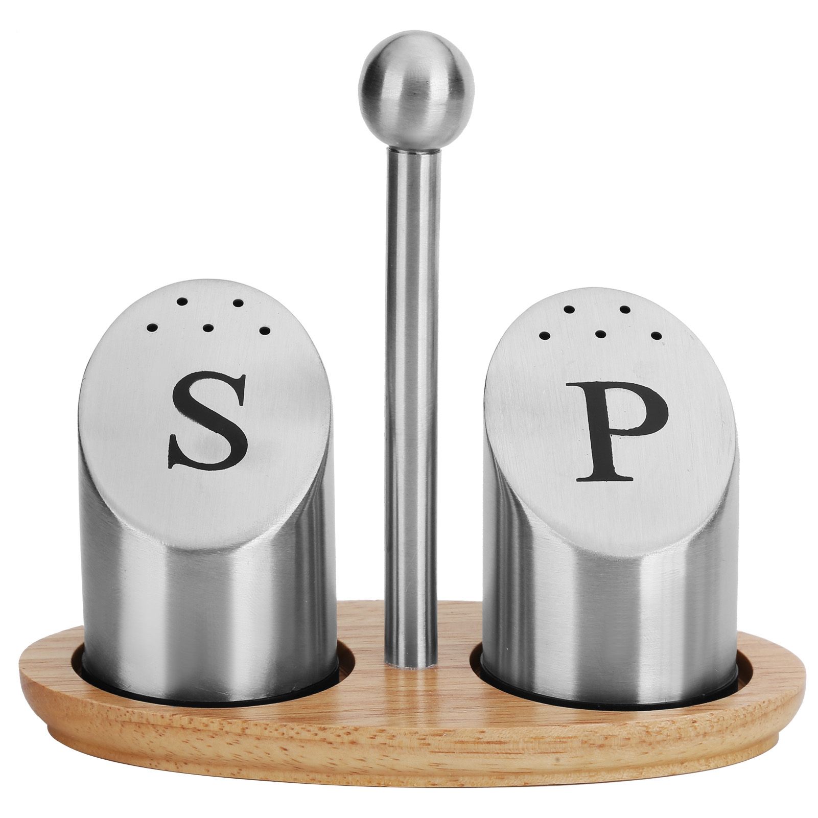 Stainless Steel Condiment Container Pot Seasoning Box Set Spice Pepper Jar