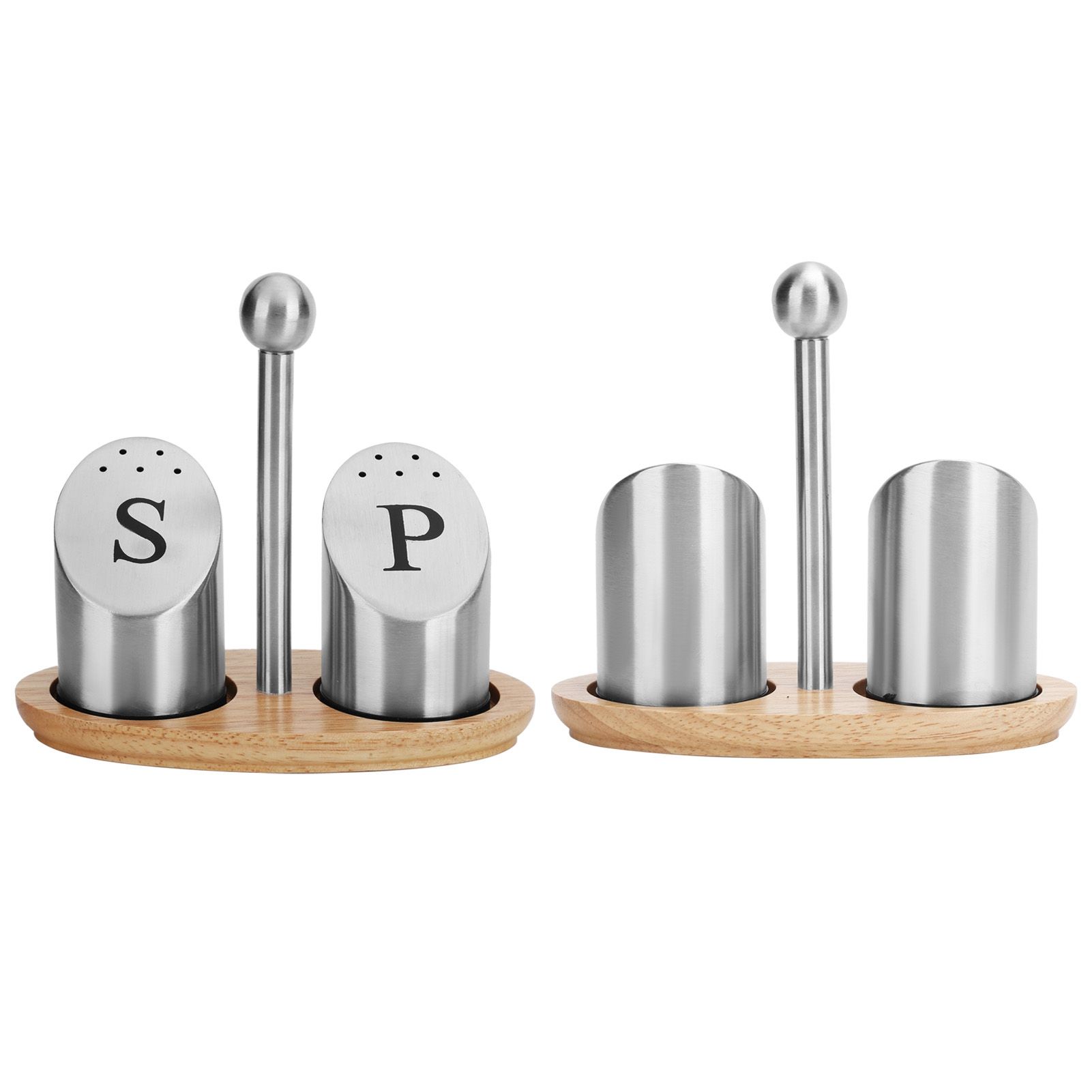 Stainless Steel Condiment Container Pot Seasoning Box Set Spice Pepper Jar view 8