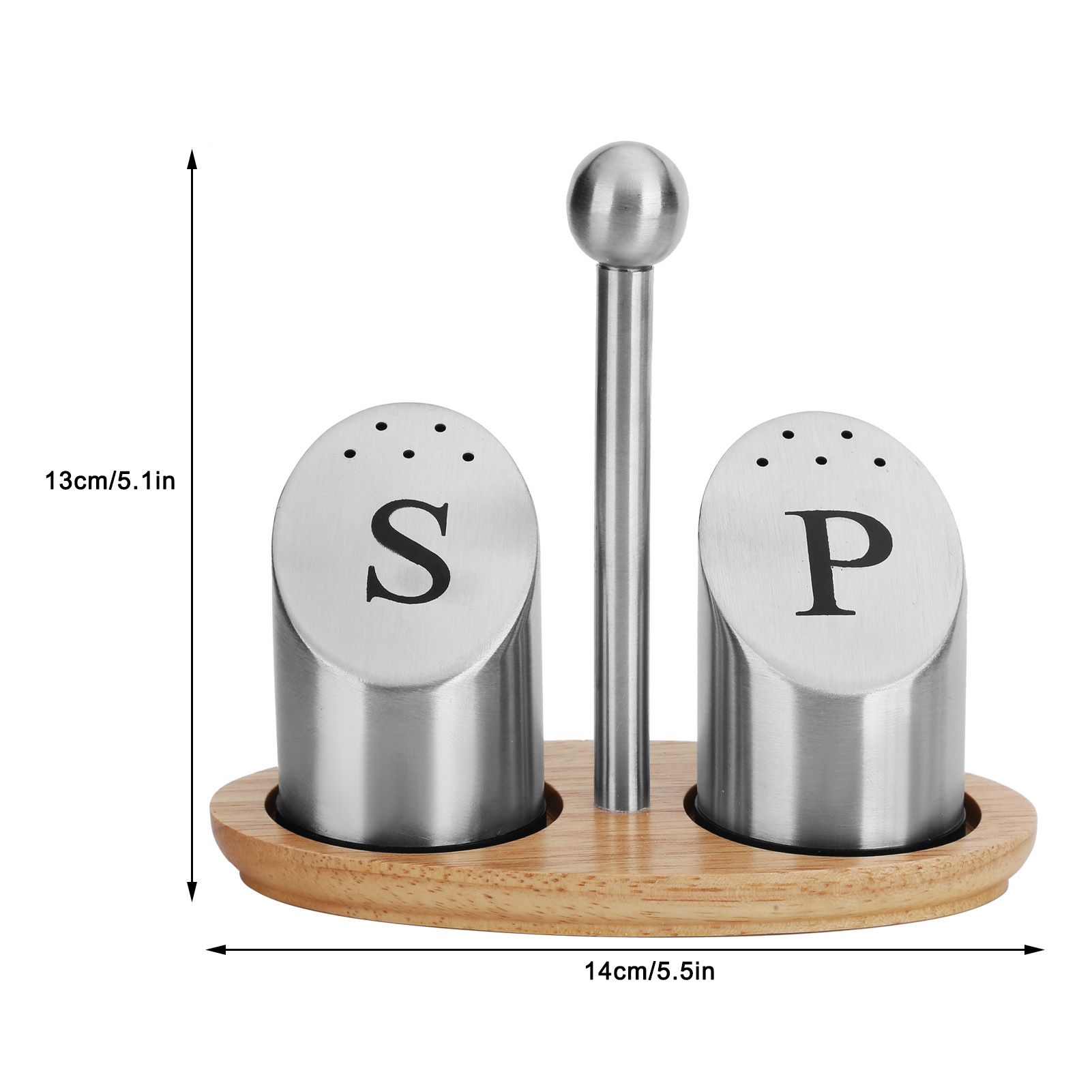 Stainless Steel Condiment Container Pot Seasoning Box Set Spice Pepper Jar view 14
