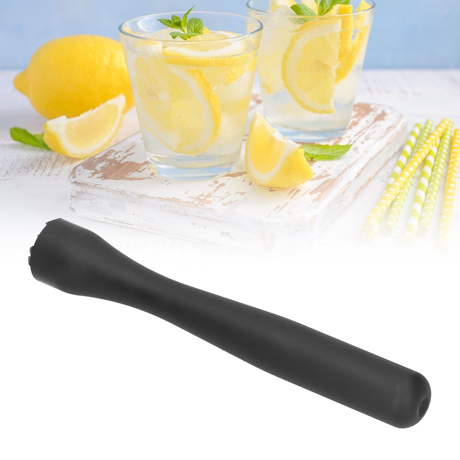 Cocktail Muddler Mixer Ice Crushing Rod Mixing Tool DIY Barware Bartending view 9