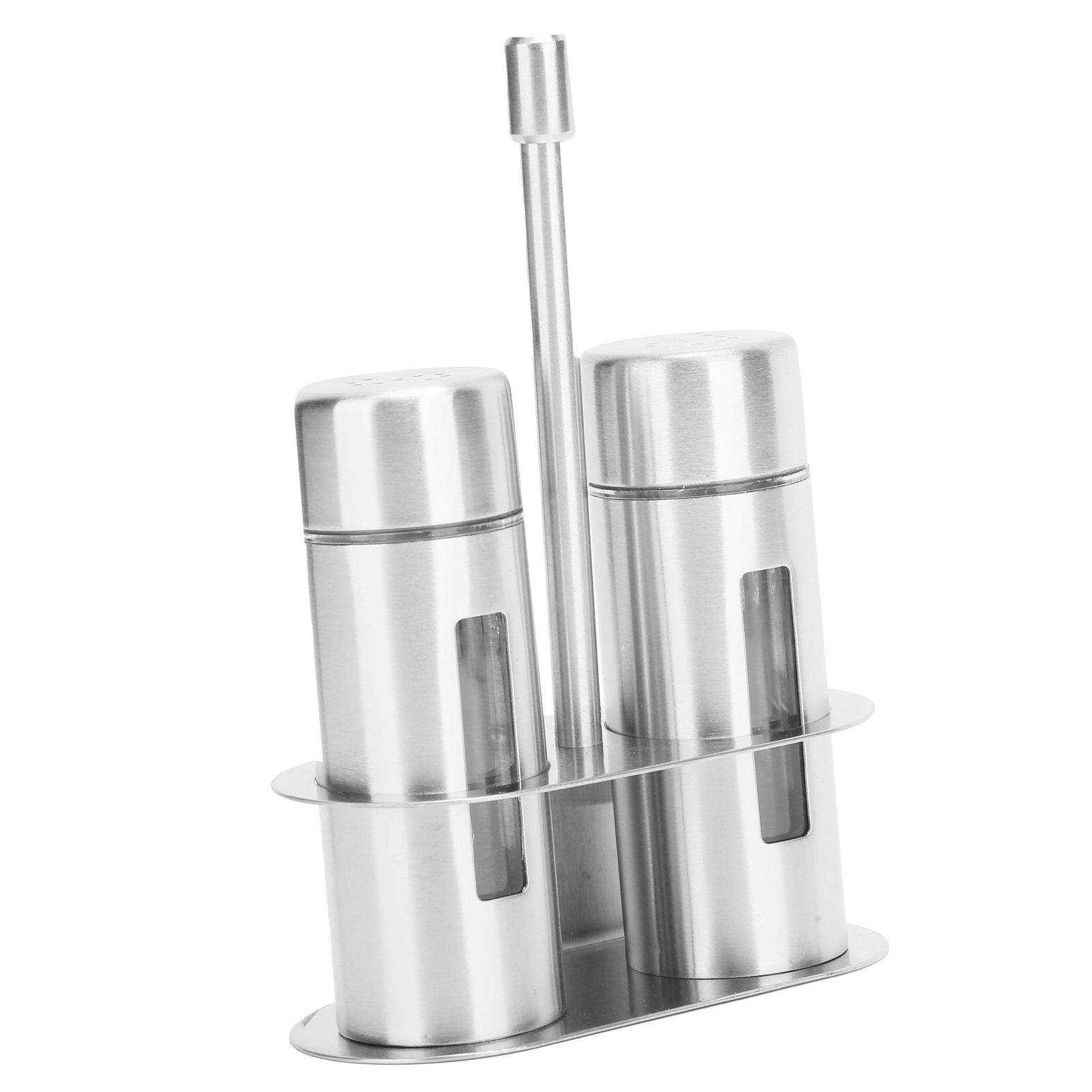 Stainless Steel Condiment Seasoning Container Pots Set with Spice Rack for view 3
