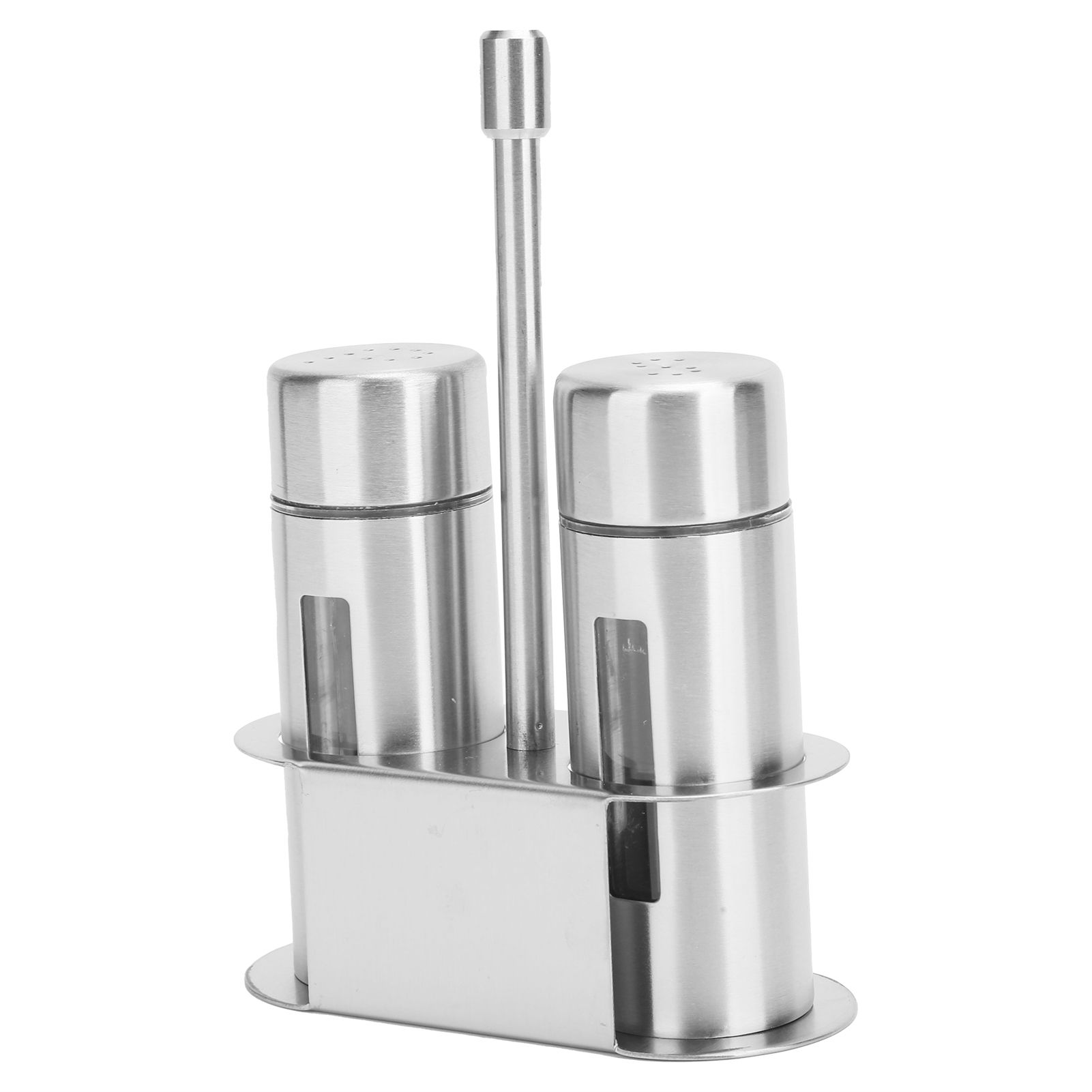 Stainless Steel Condiment Seasoning Container Pots Set with Spice Rack for view 5