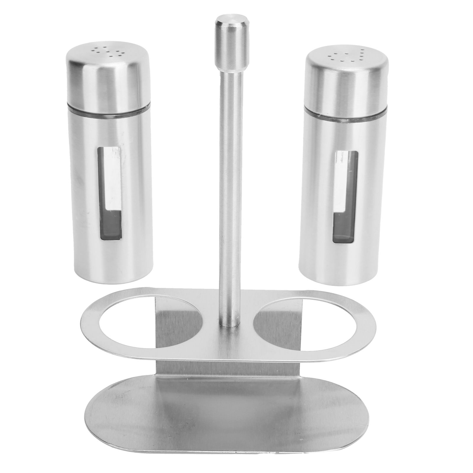 Stainless Steel Condiment Seasoning Container Pots Set with Spice Rack for view 8