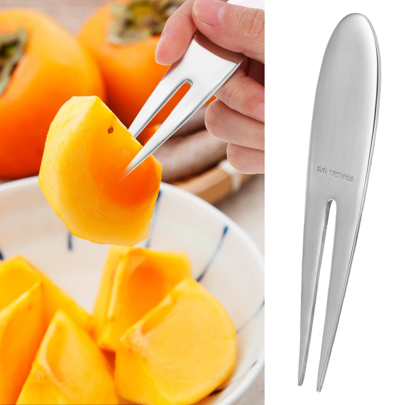 Fruit Fork Stainless Steel Cake Dessert Salad Appetizer Fork Dinnerware view 10