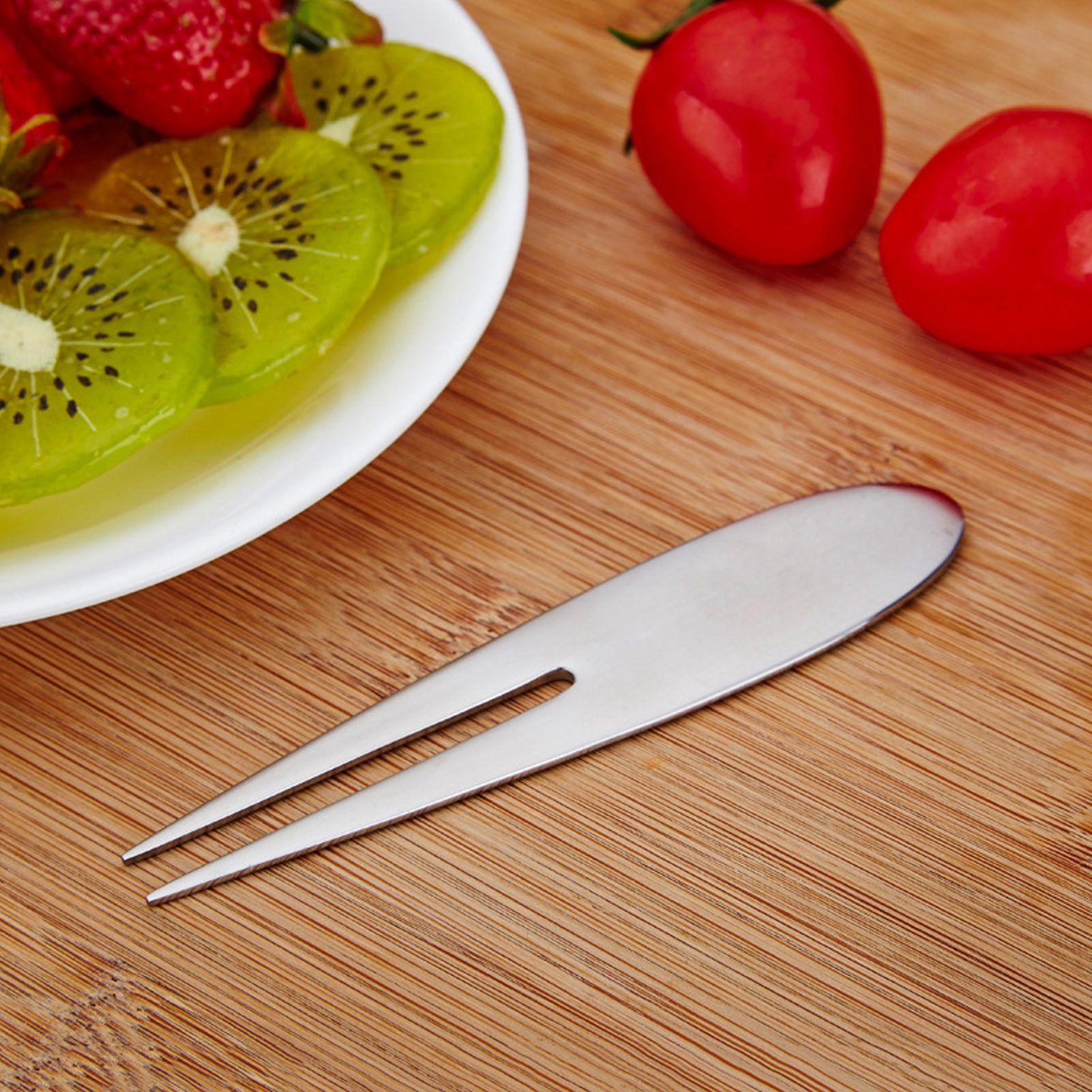 Fruit Fork Stainless Steel Cake Dessert Salad Appetizer Fork Dinnerware view 15