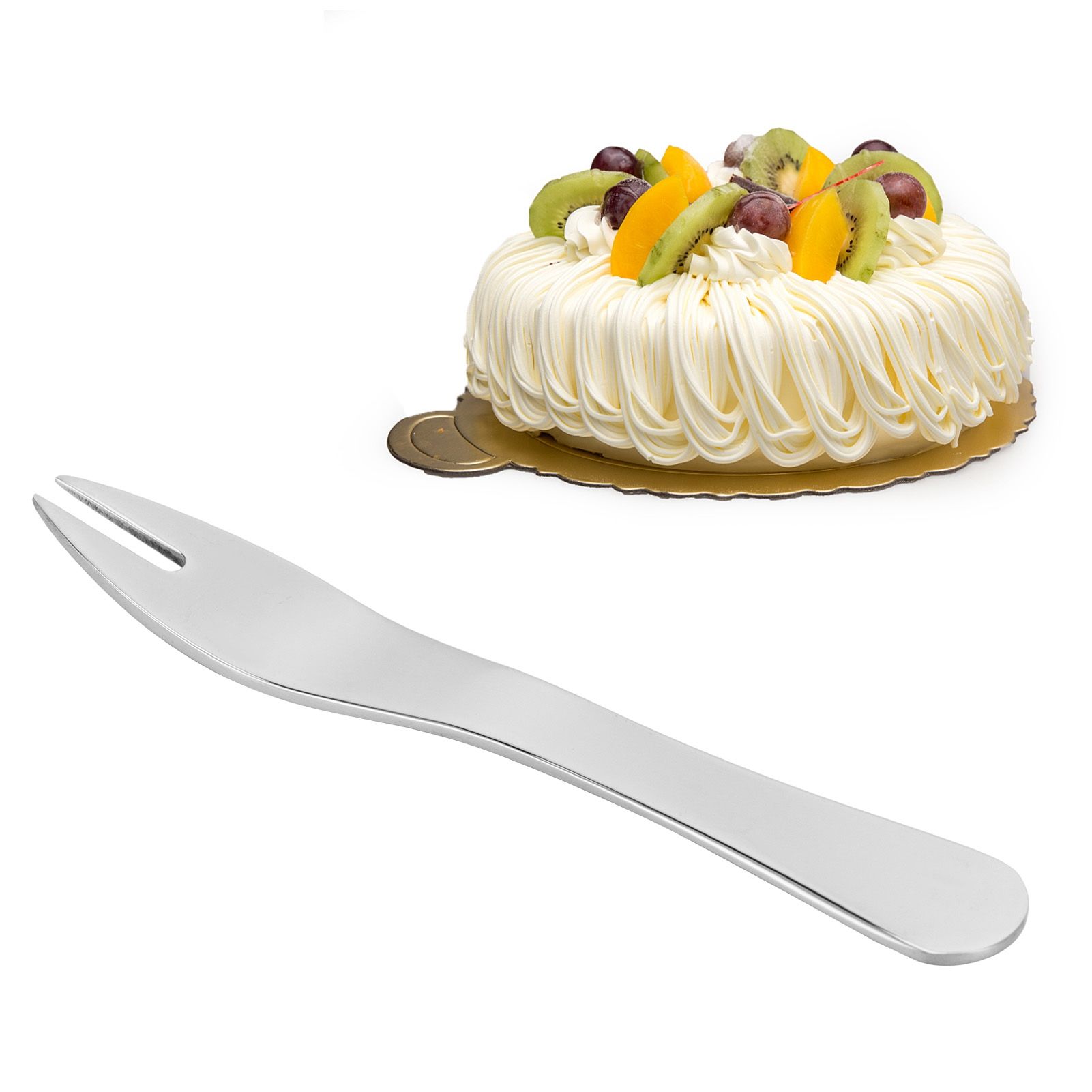 Fruit Fork 304 Stainless Steel Lovely Mini Dessert Fork for Cake Party view 9