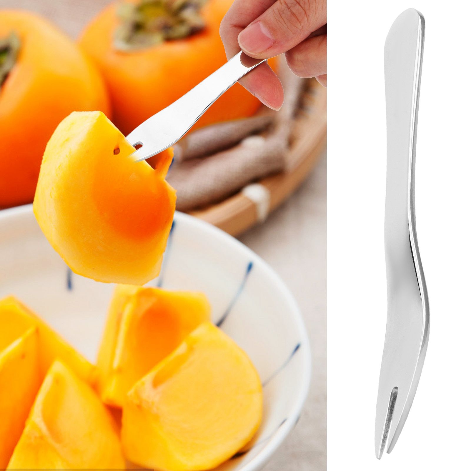 Fruit Fork 304 Stainless Steel Lovely Mini Dessert Fork for Cake Party view 10
